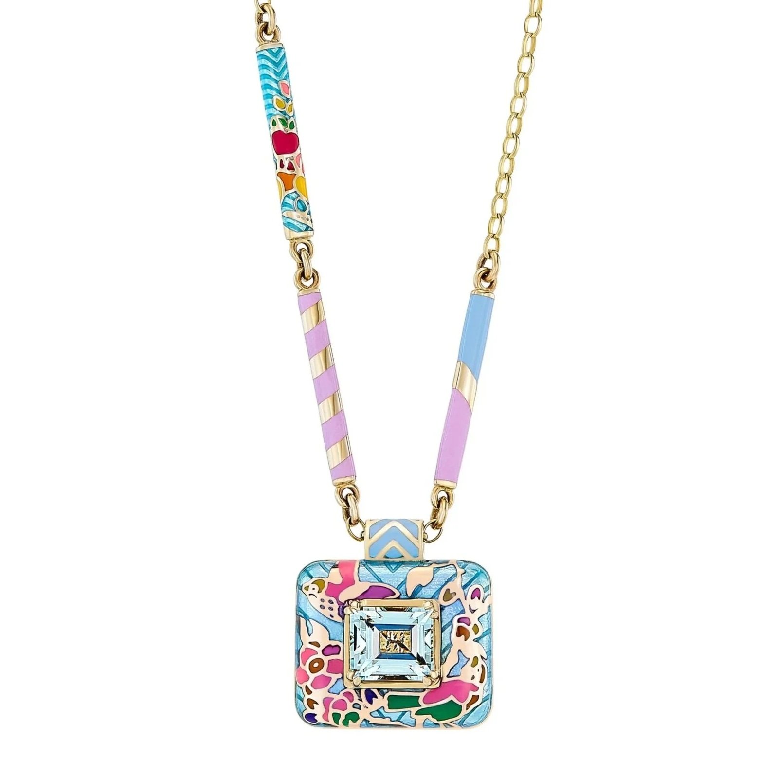 Sari Lucknow Chain + Kimono Pendant