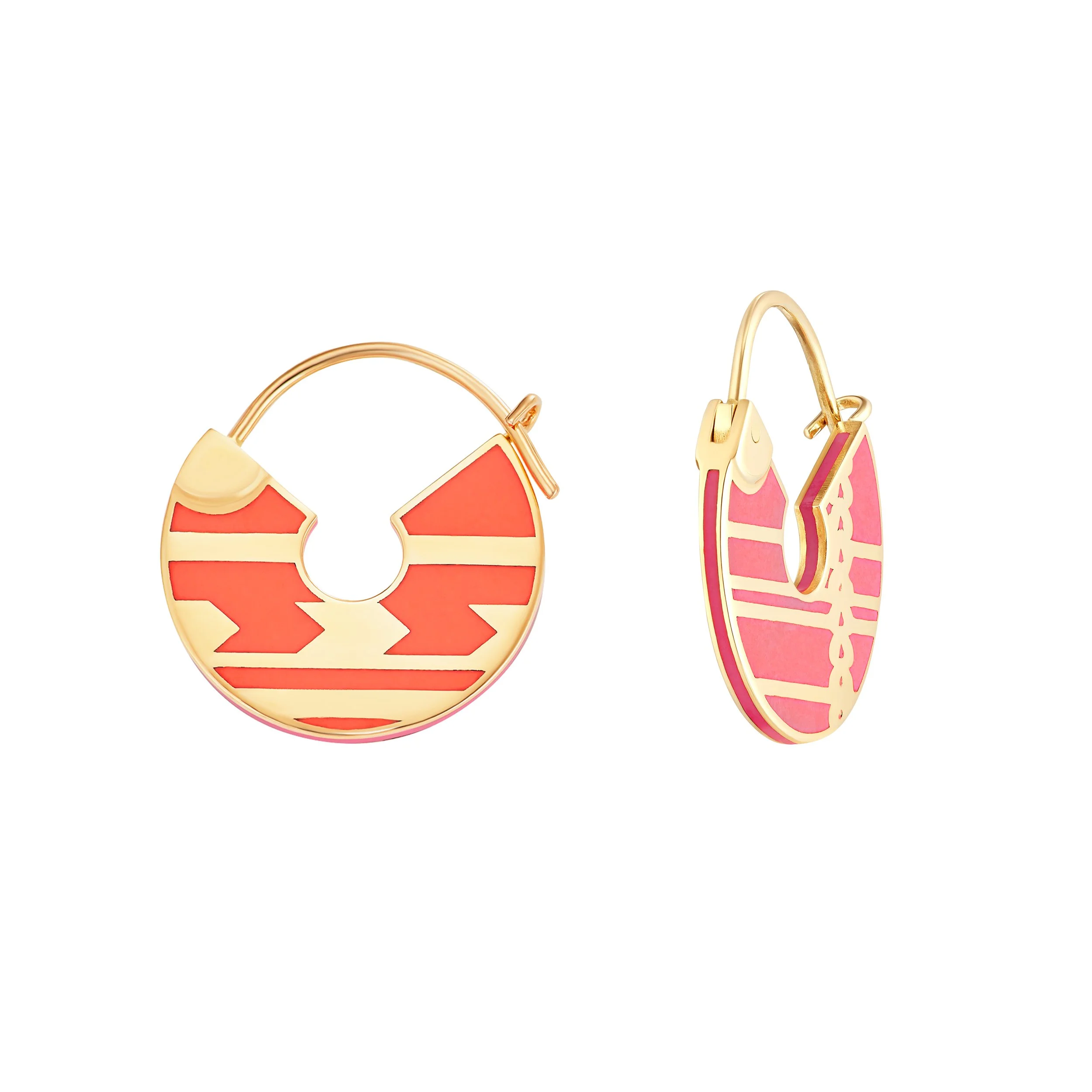 ALICE CICOLINI_SARI_CREOLE EARRINGS_ORANGE_PINK.jpg