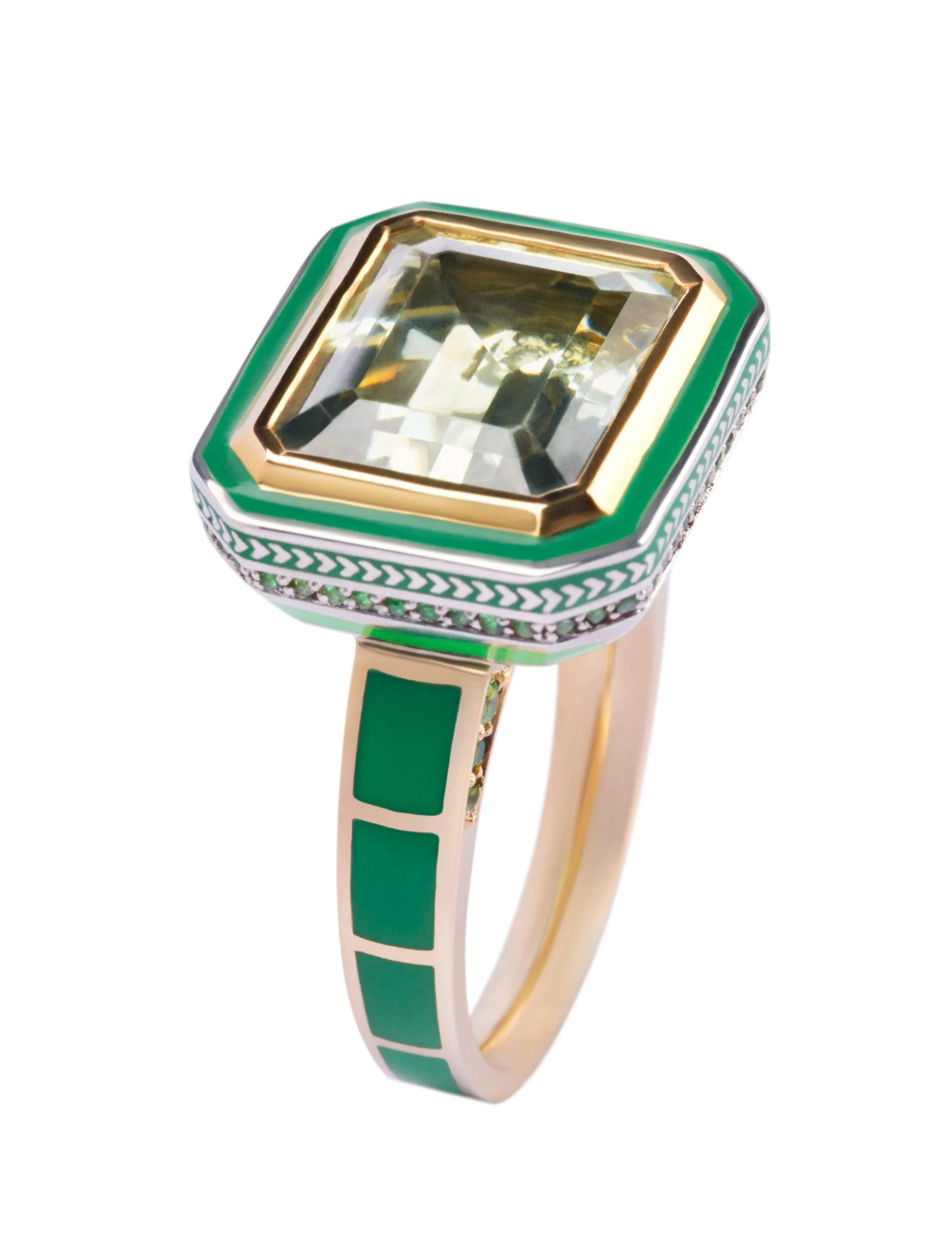 Silver Tile Imperial Ring