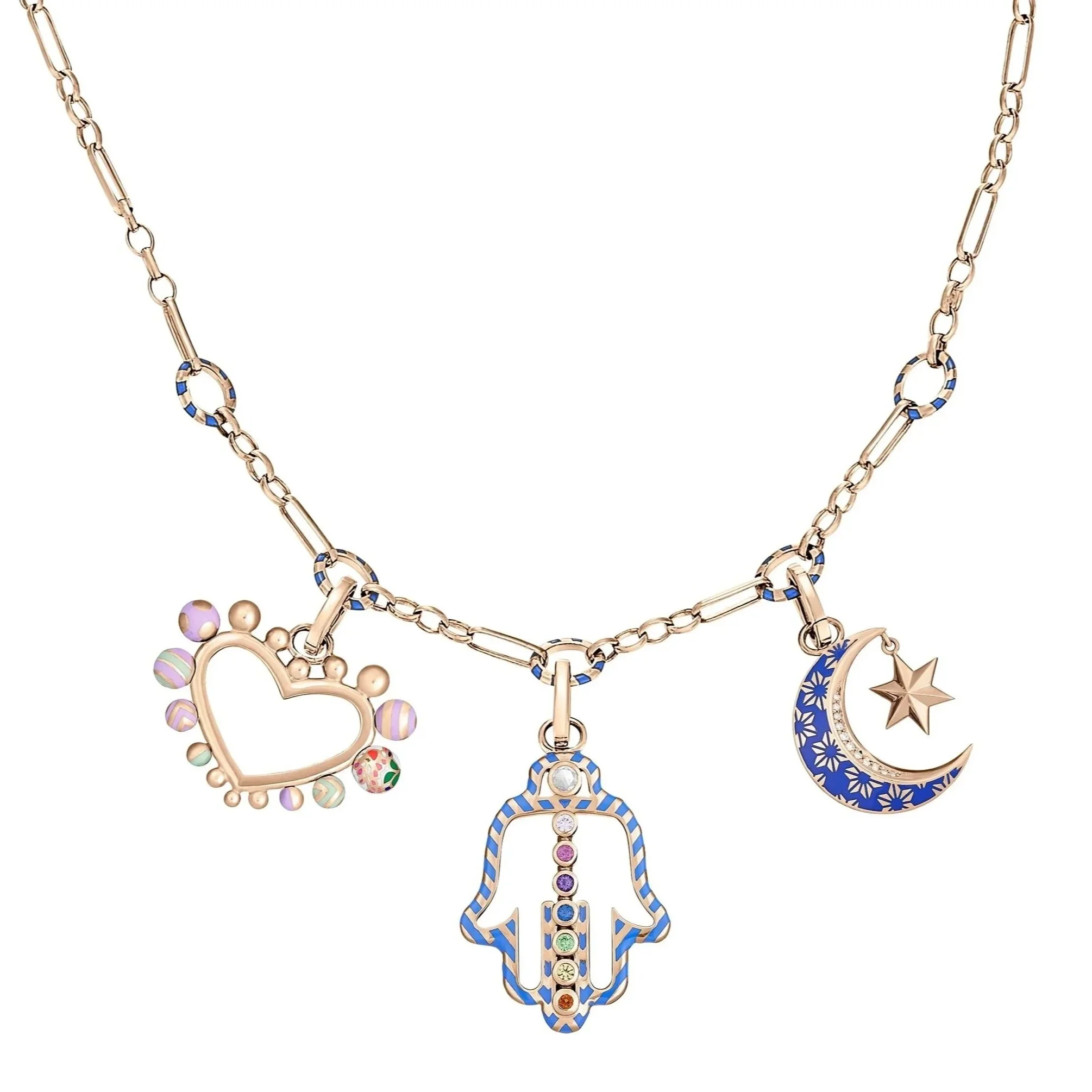 Shared Faith Three Charm Necklace