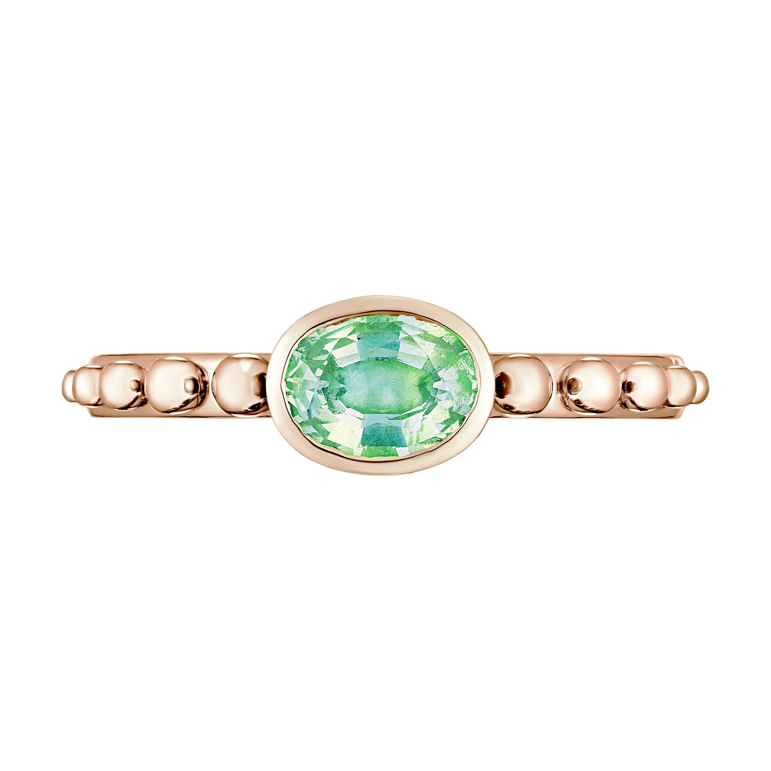 Sari Bandhani Granulated Solitaire Ring