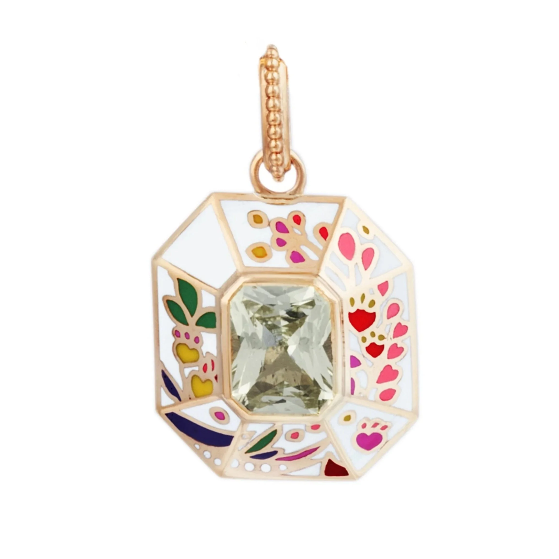 Sari Lucknow Octagon Pendant