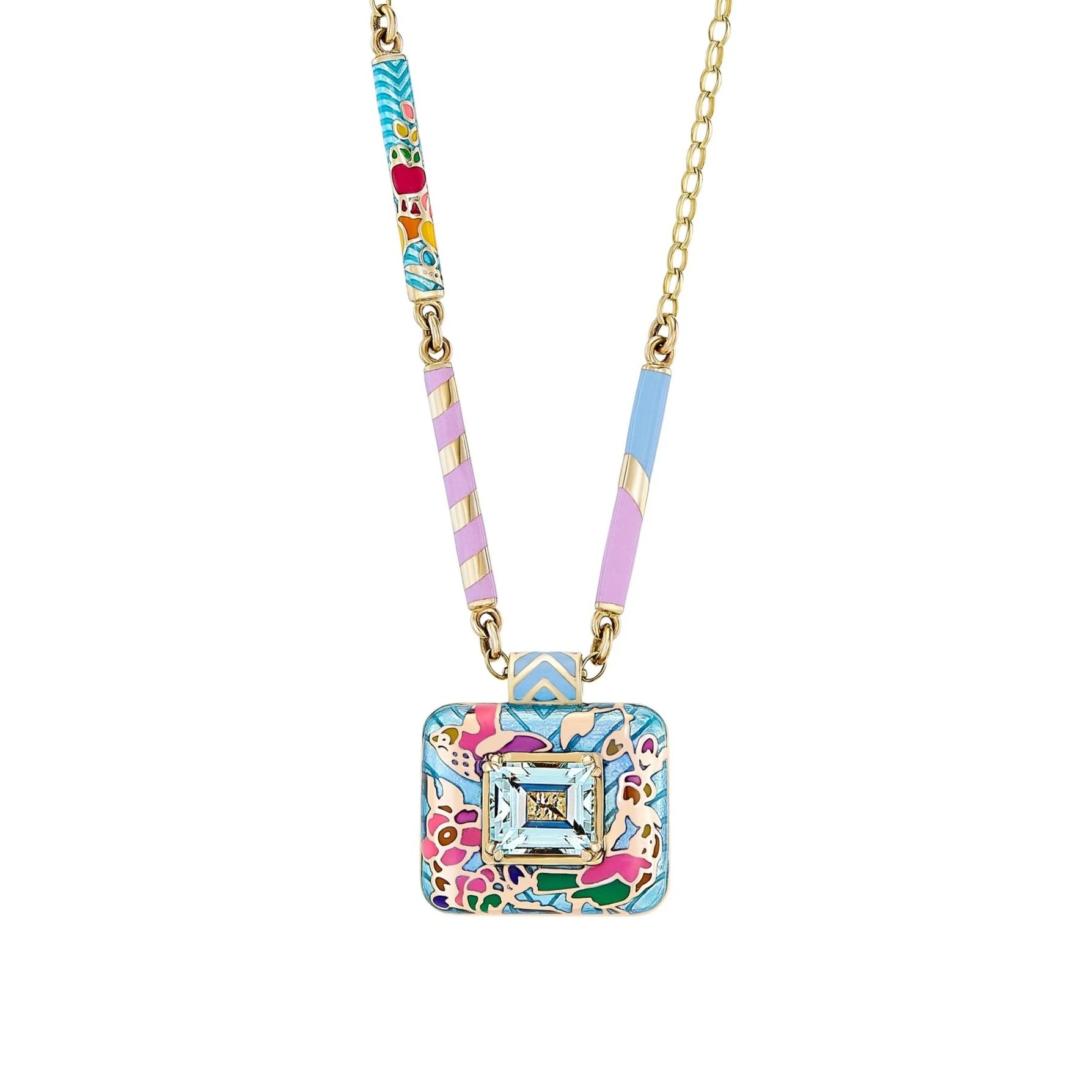 Sari Lucknow Chain + Kimono Pendant