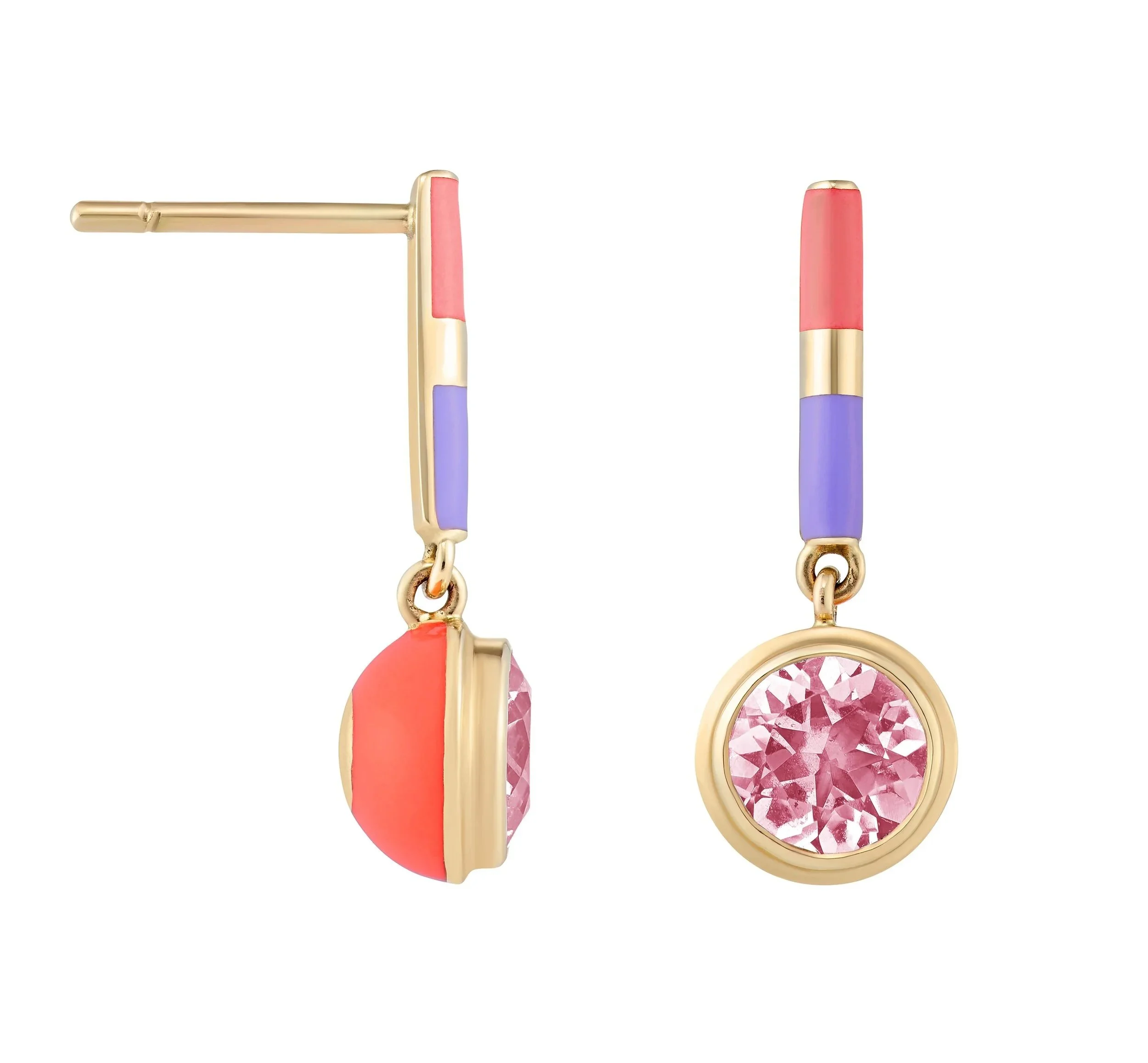 Candy Lacquer Bar Drop Earrings