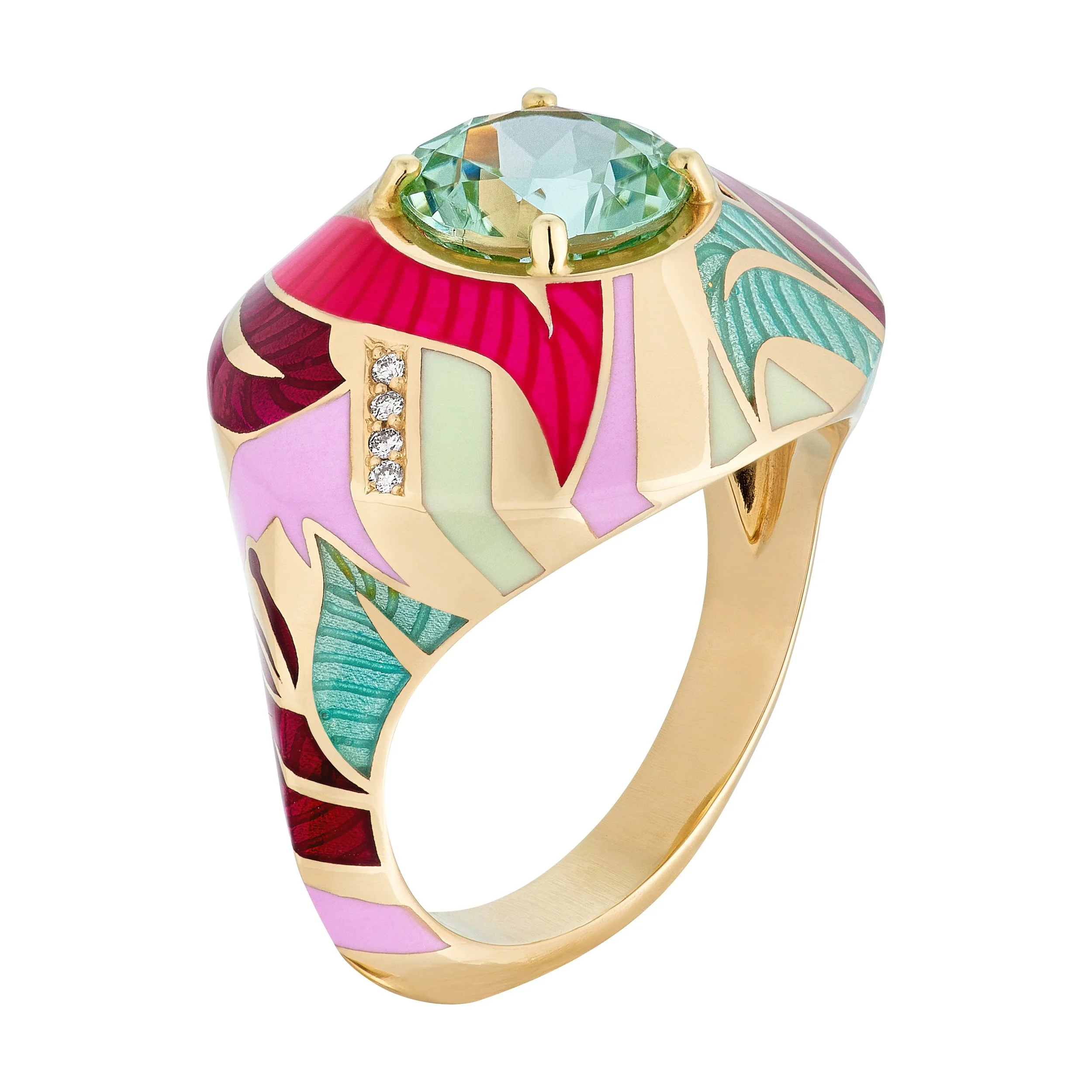 Jaipur Bouganvillea Cocktail Ring