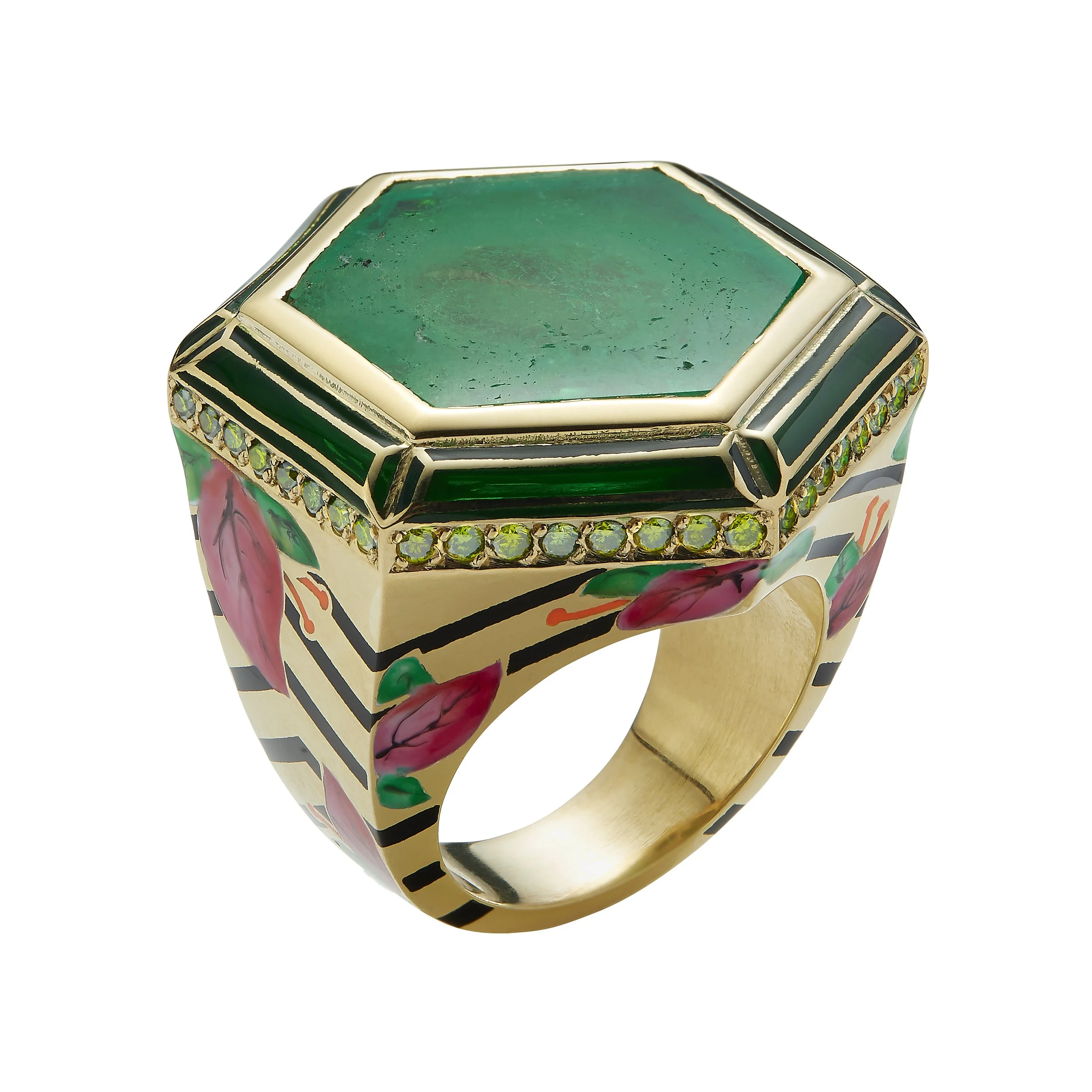Jaipur Bougainvillea Muzo Ring