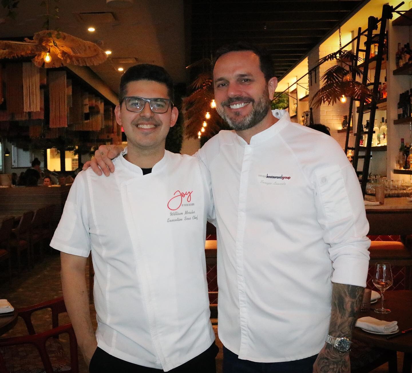 Allow us to introduce you to the talented chefs in charge of providing you with the best experience @enriquelimardo and @williammorles 

Discover the culinary artistry behind every bite at Joy! 

#washingtondc #chevychase