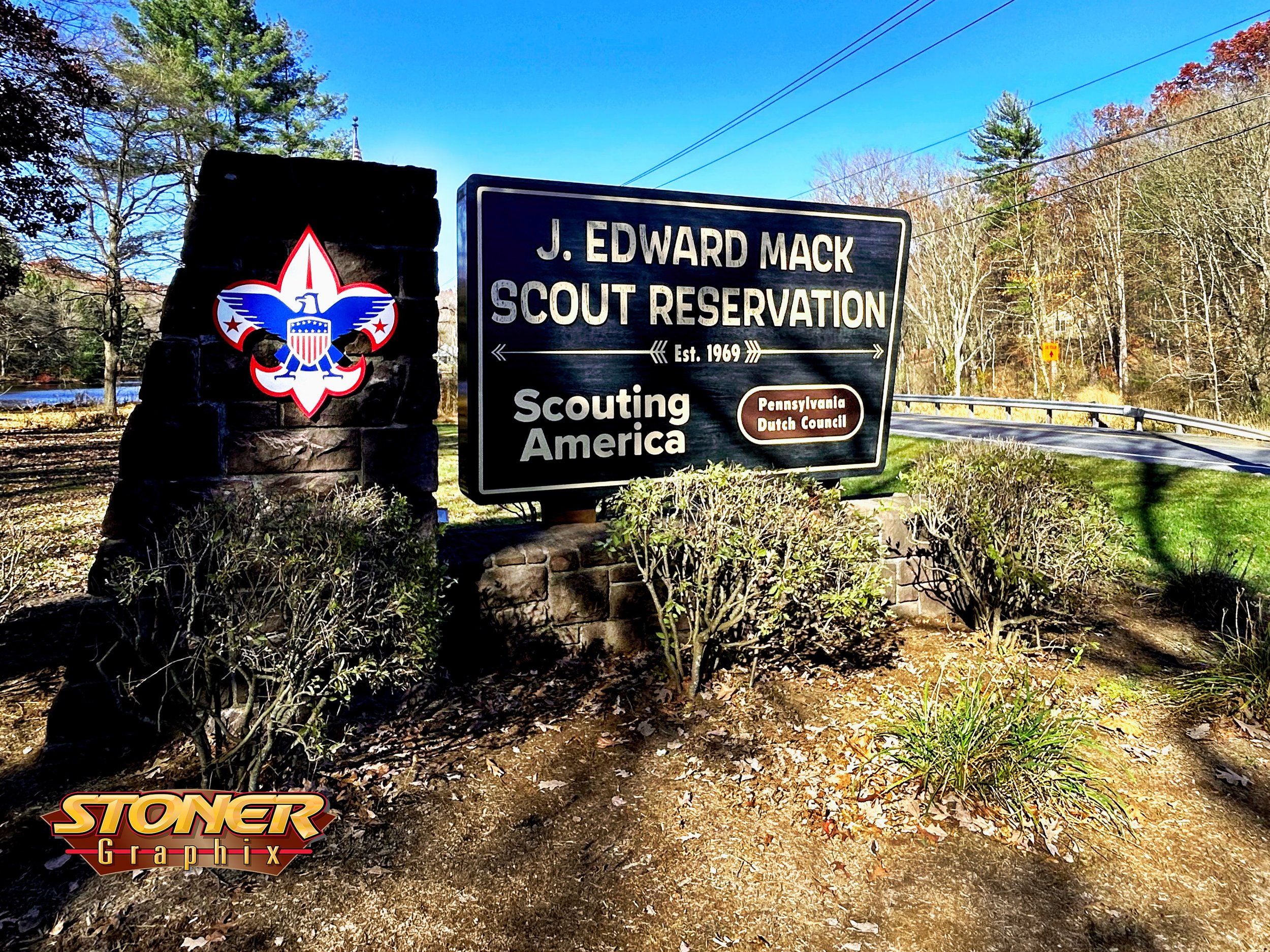 Camp Mack Entrance Sign