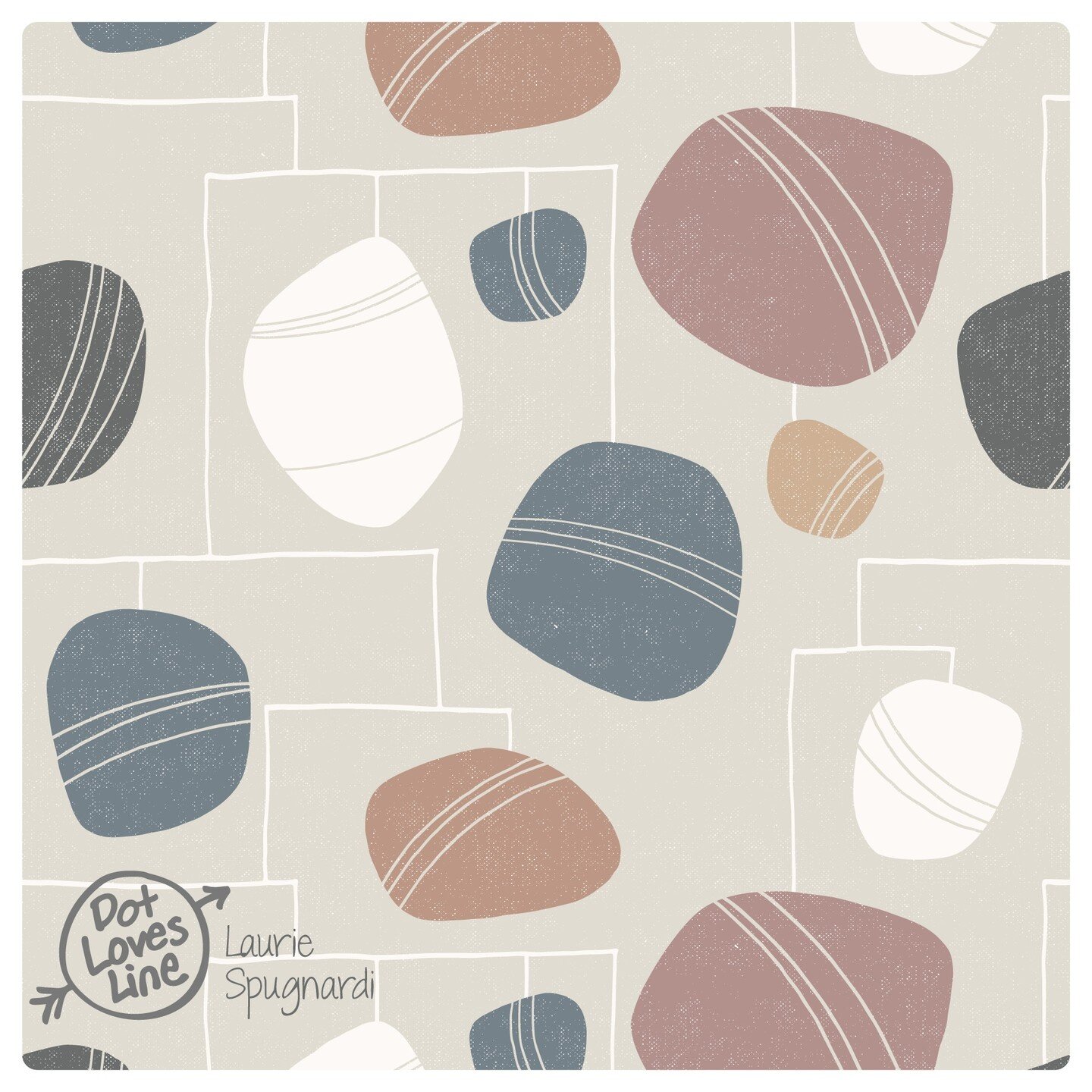 ✨ Mid-Century Modern is super cool 😎, but I chose a warm palette for this mobile-inspired repeat pattern, plus a few monotone variations. In fabric, home linens, and wallpaper ... 🔗 Link to the @spoonflower shop in my profile. ✨ 

#surfacepatternde