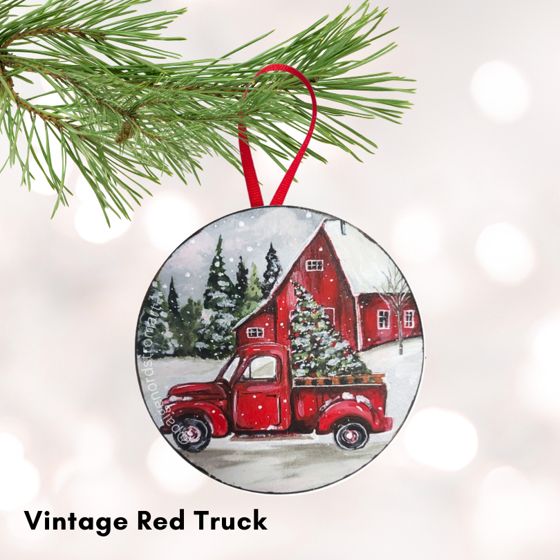 Vintage Red Truck.png