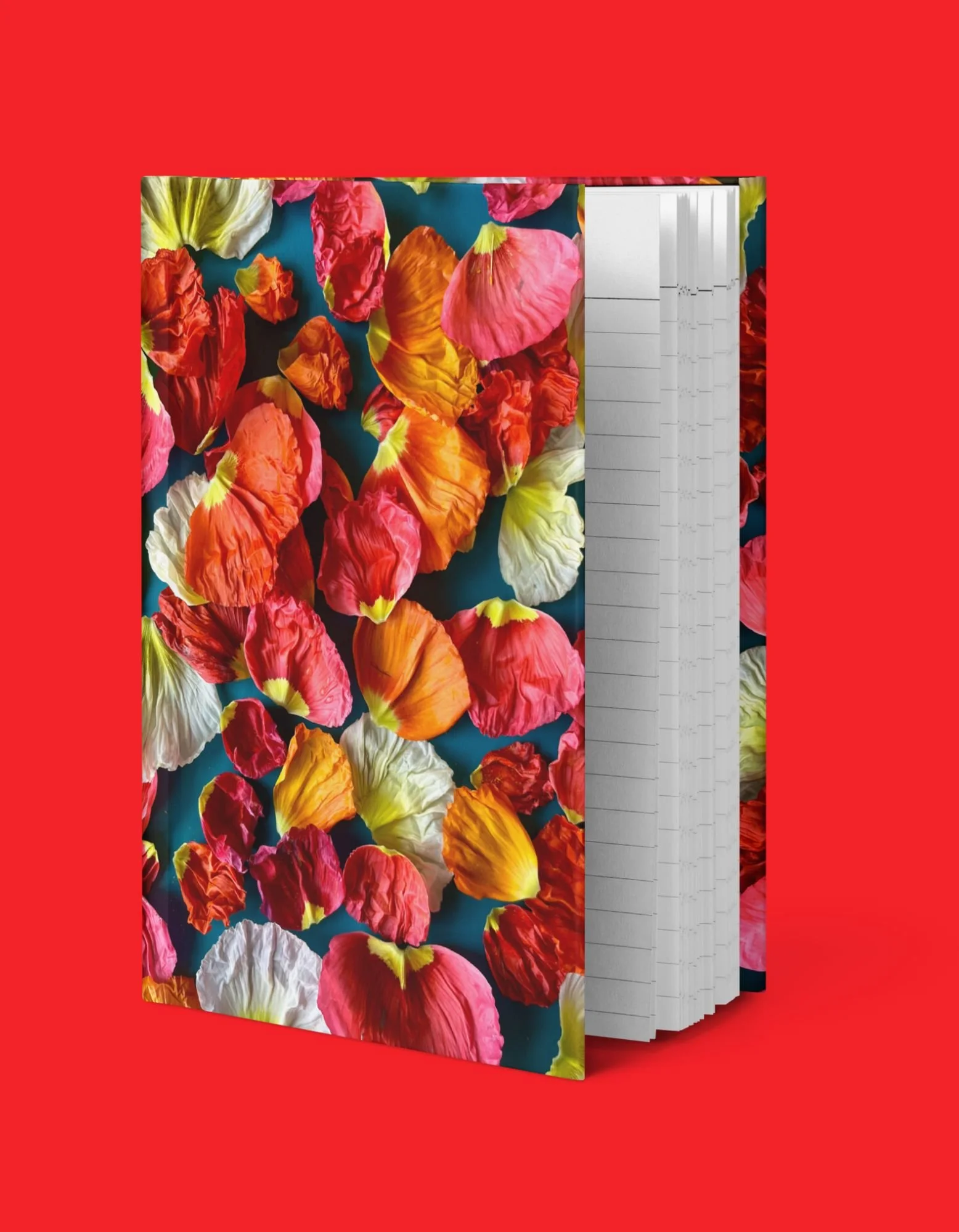 Confetti Bloom Hardcover Journal side red.jpg