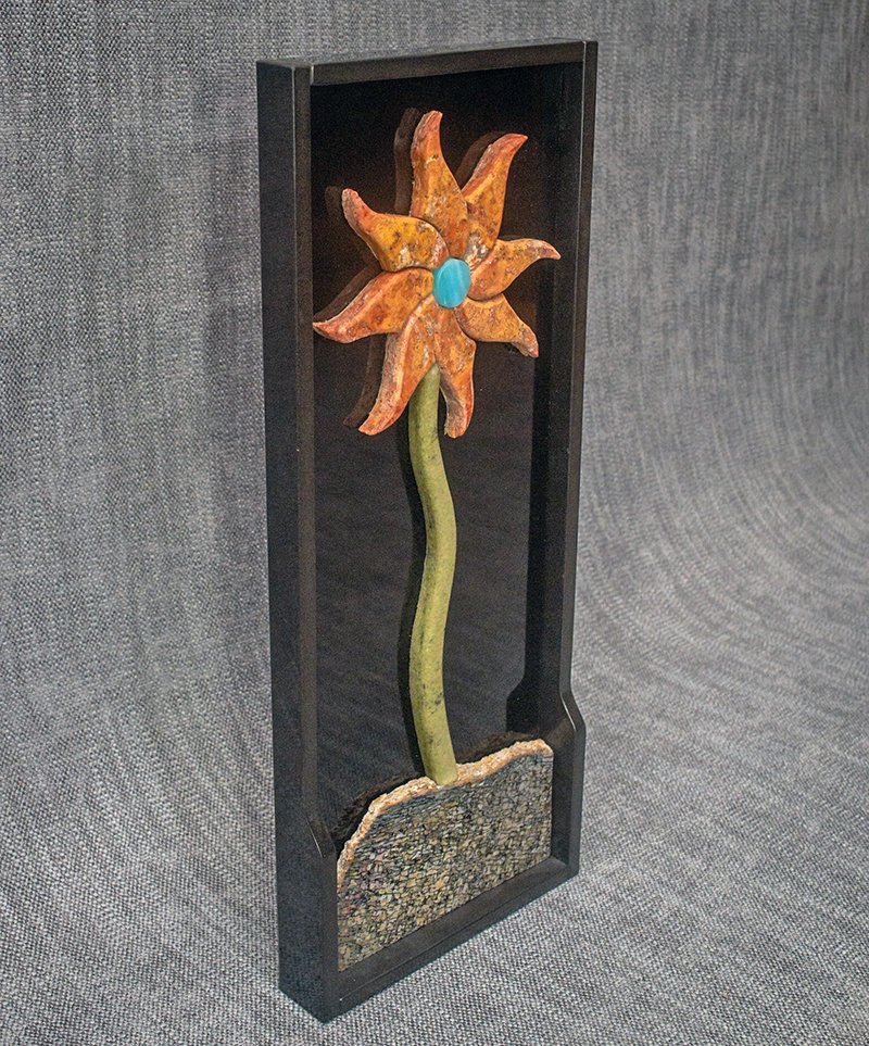 Flower custom tile art