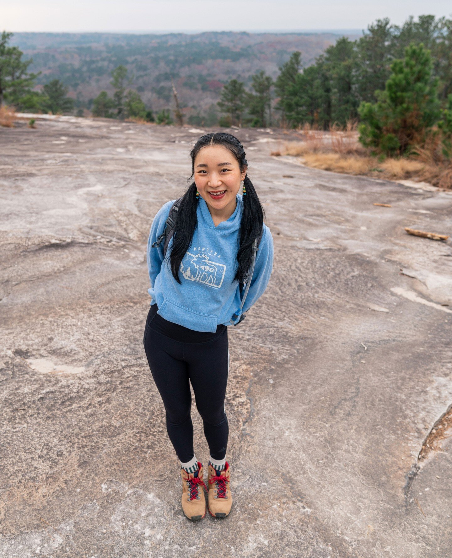 If we are hiking this girl is happy! 🤩 when we got to the top of Stone Mountain we tried a Yahoooooo but nothing came back hahah
.
.
.
Subject @minjikim.archi 
.⁠
Image by @sethfjohnson
.⁠
&copy; Rabbit TraX⁠
.⁠
.⁠
.⁠
.⁠
.⁠
#rabbittrax #overland #ov
