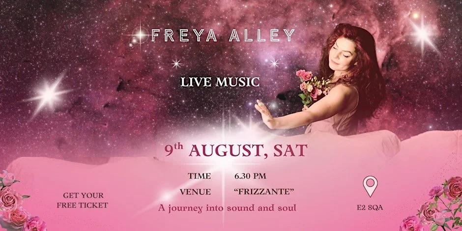 Freya Alley – Month Live Music at Frizzante (first Saturday of the month)