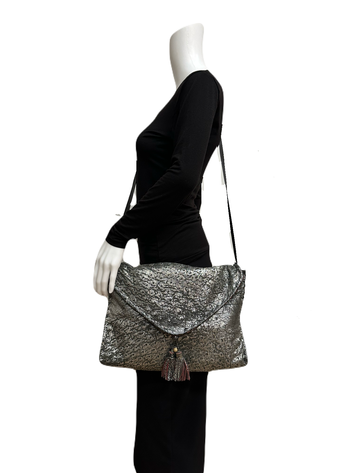ZAGLIANI Ostrich Purse