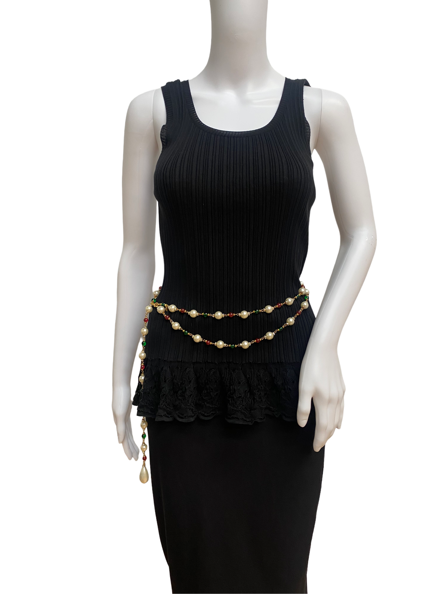 Faux chanel clearance chain belt