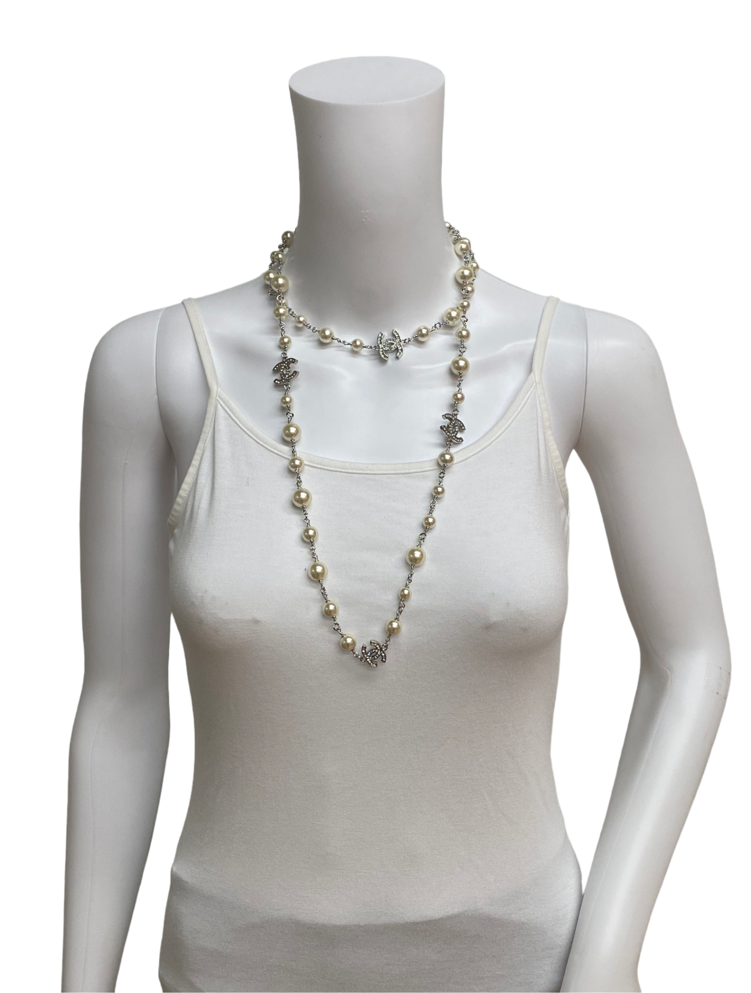 authentic chanel necklace pearl