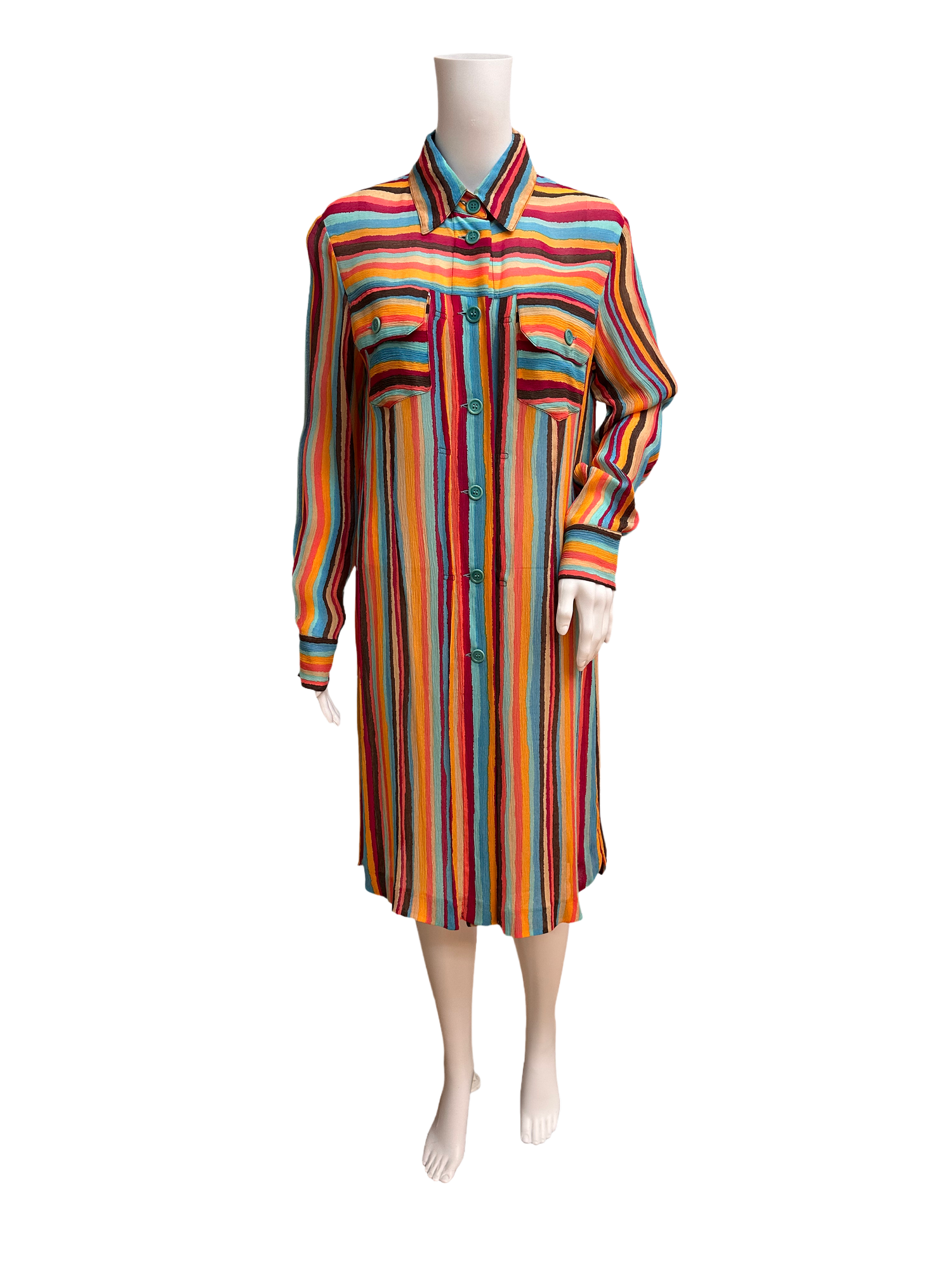 SONIA RYKIEL Stripe Shirt Dress — Vicki