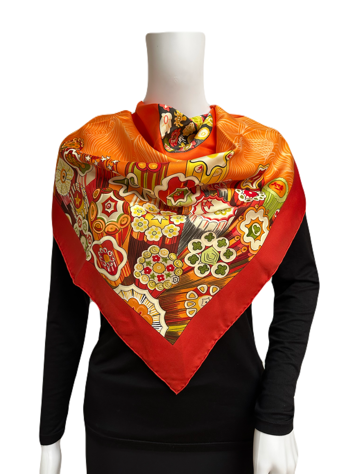 HERMES Silk Carre 90 Scarf