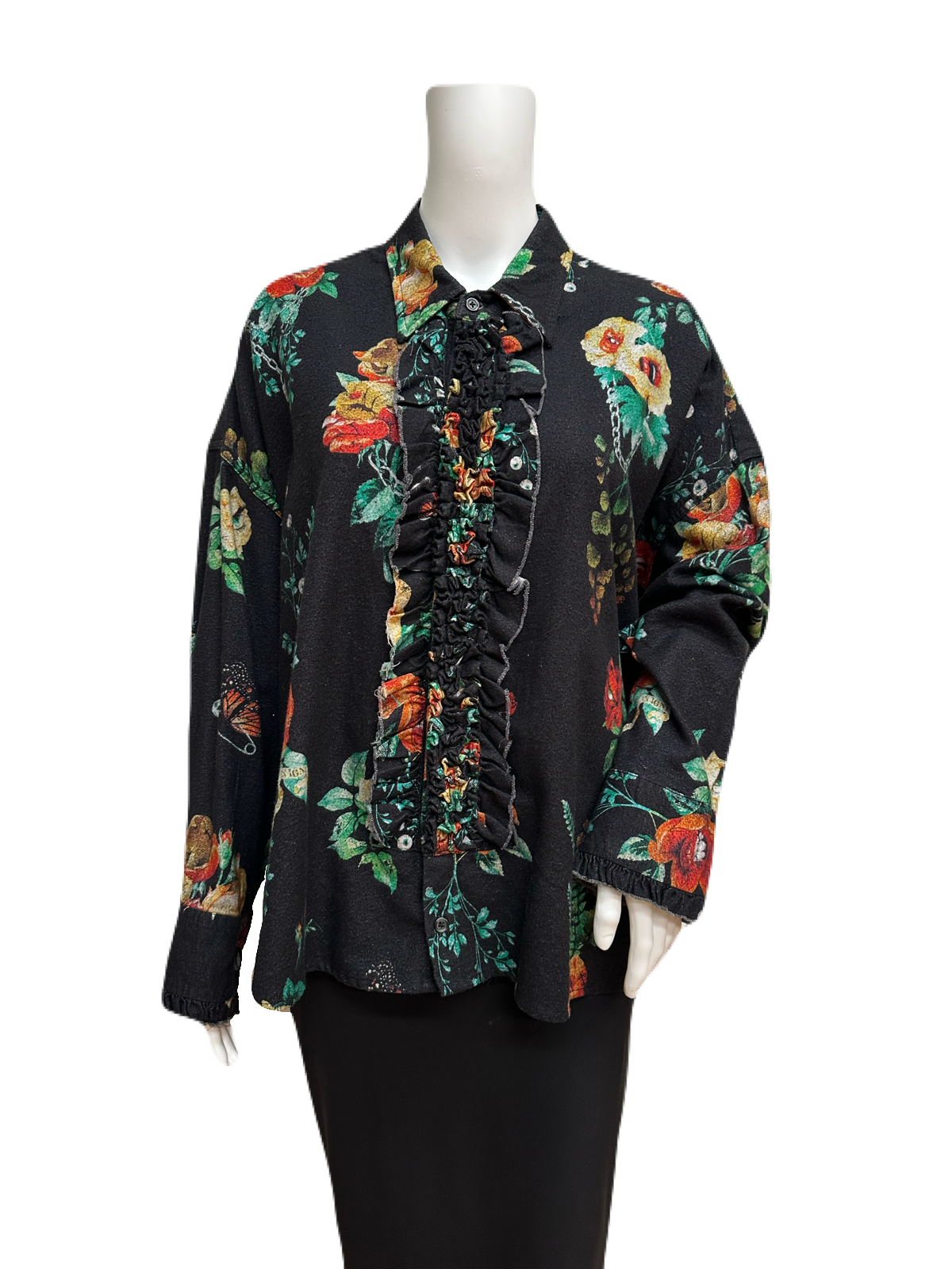 R13 Floral Flannel Blouse