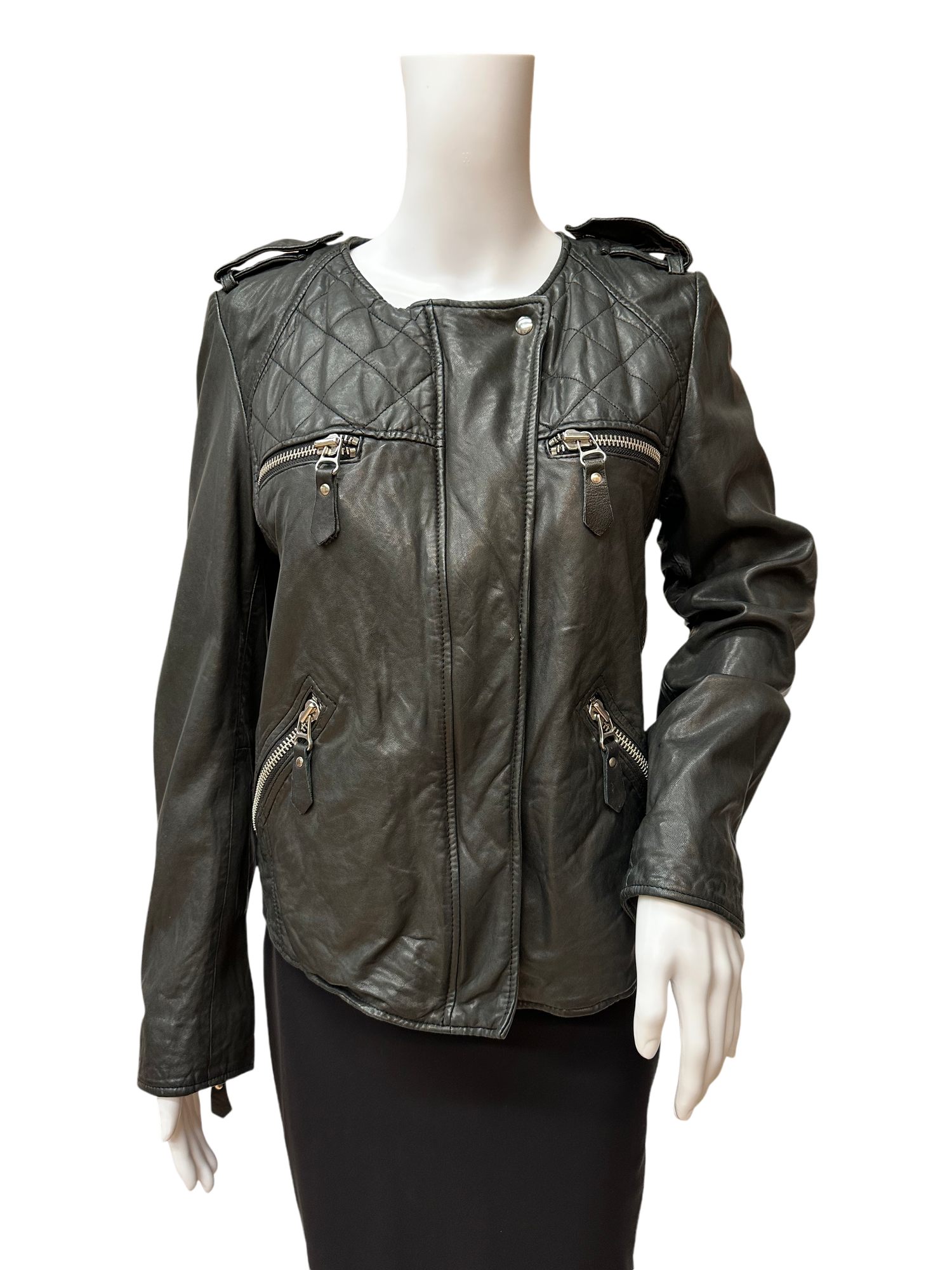 ISABEL MARANT ÉTOILE ウールレザージャケット ISABEL MARANT ETOILE / イザベルマランエトワール | ツイード