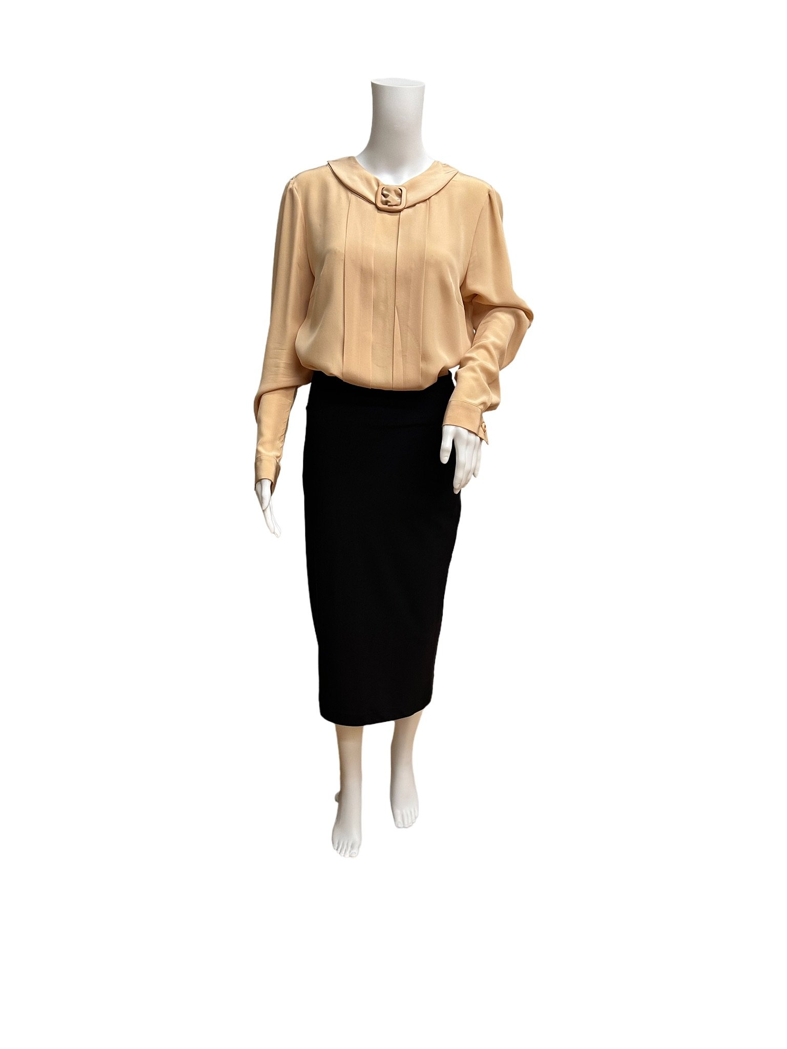PRADA Beige Silk Blouse