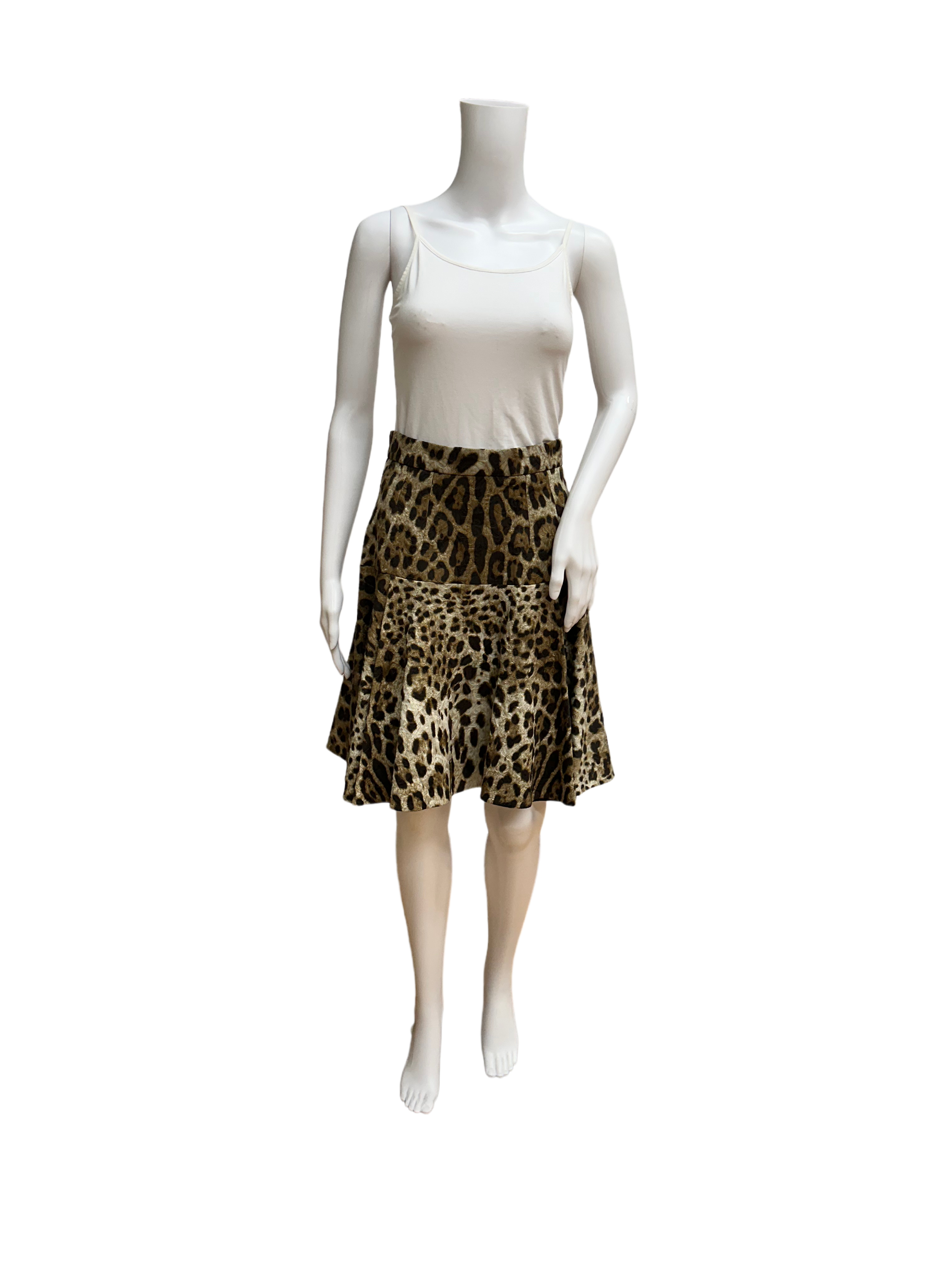DOLCE & GABBANA Leopard Skirt