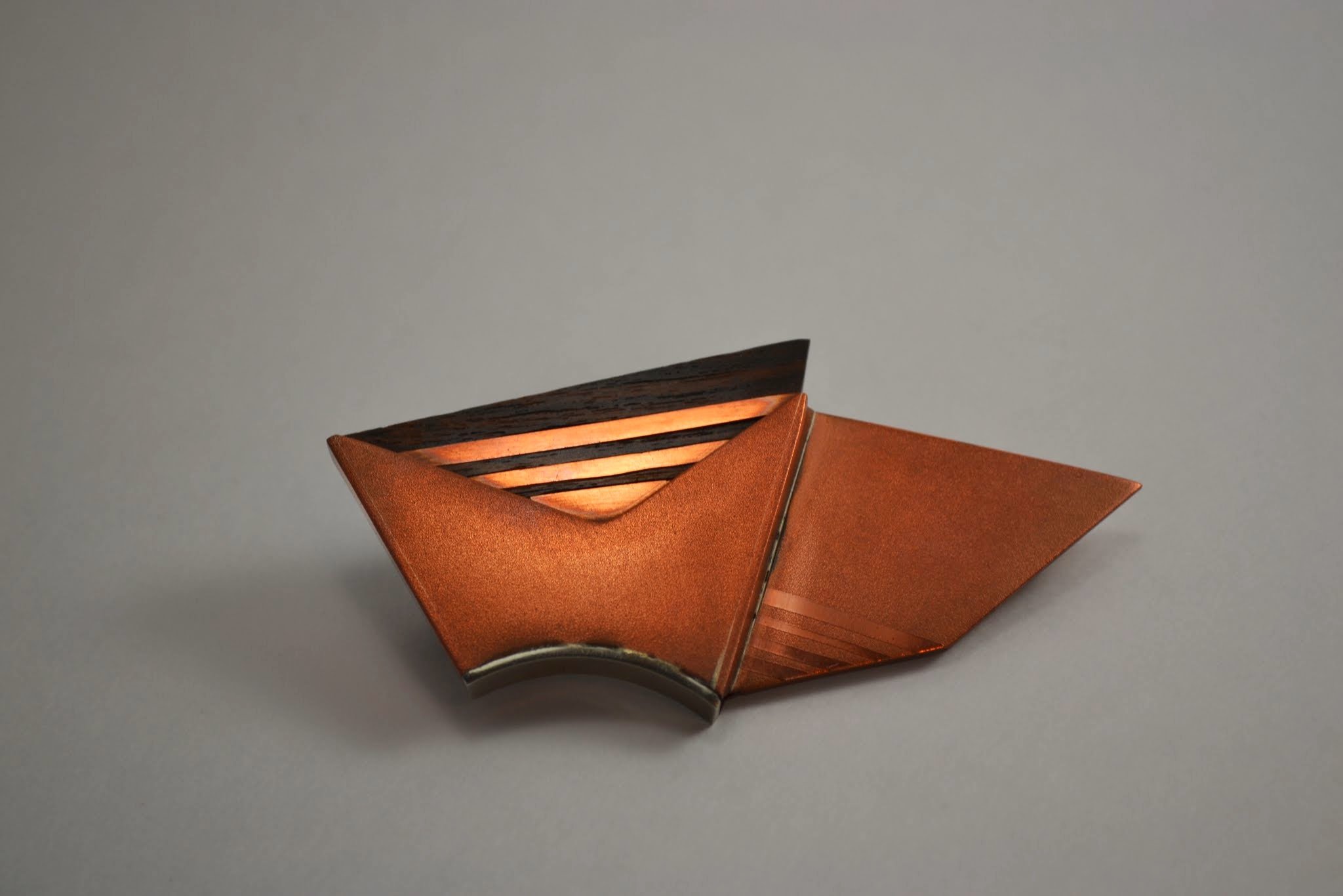 2012
Metal Brooch
Zebrawood, Copper, Nickel