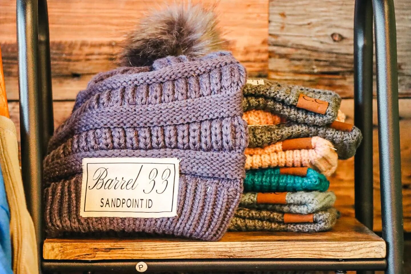 It's Monday. It's chilly out, and we open at 10am for you. Sit back and watch the snow fall with us!

Also, we have these cute beanies, they make the perfect gift for yourself or your wine loving friends.