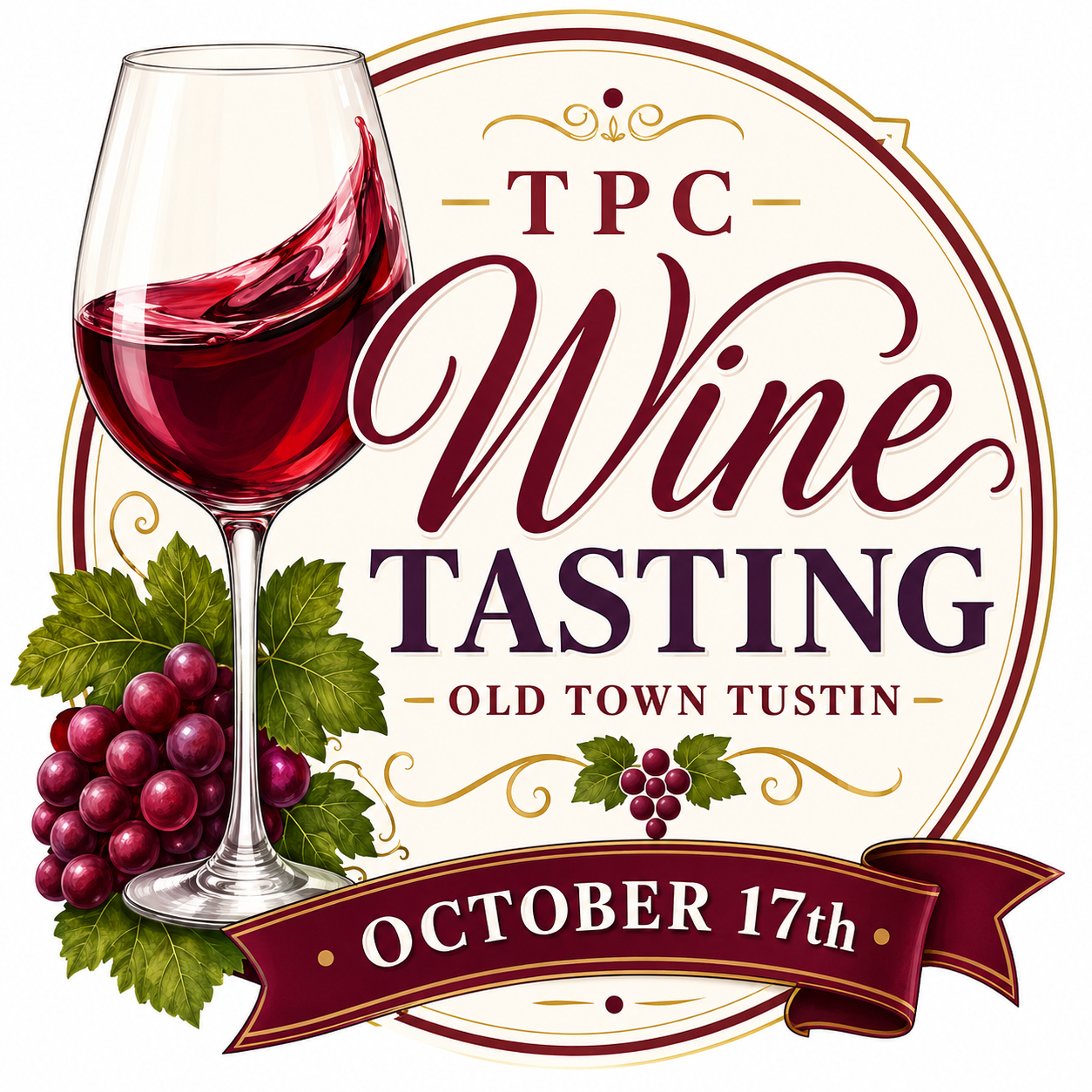 TPC Wine Tasting at the Old Town Tustin Art Walk and Artisan Market