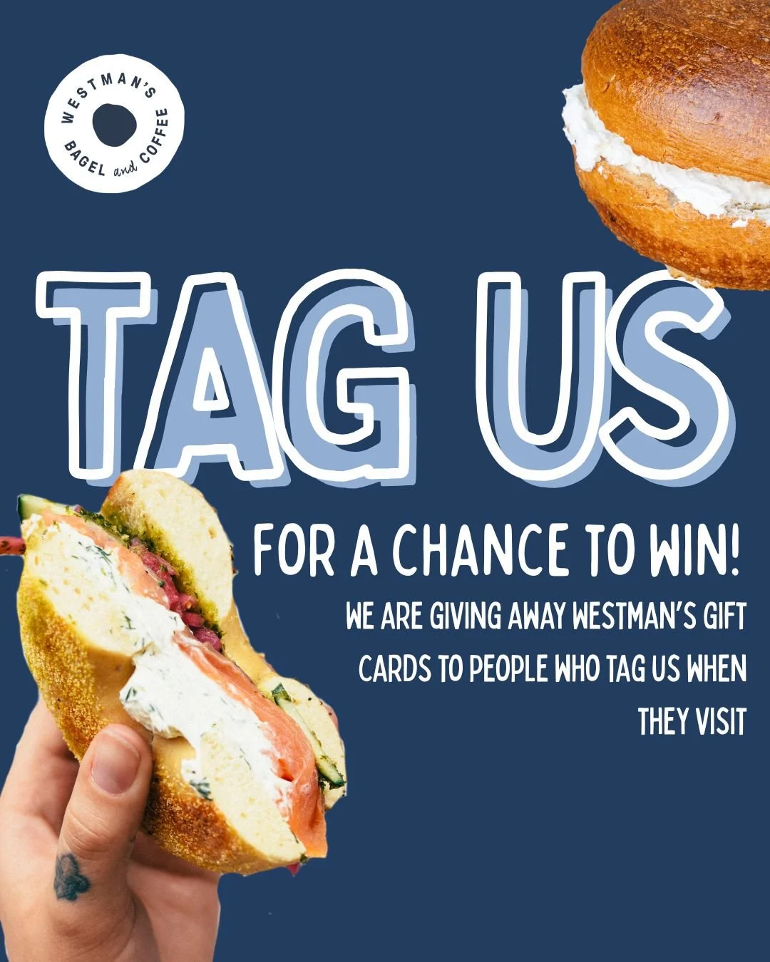 Stopping by Westman&rsquo;s? Snap a picture, tag @westmansbagel on a post or story, and you could score a Westman&rsquo;s gift card! 
#westmansbagel #coffeeandbagels #seattlecoffee