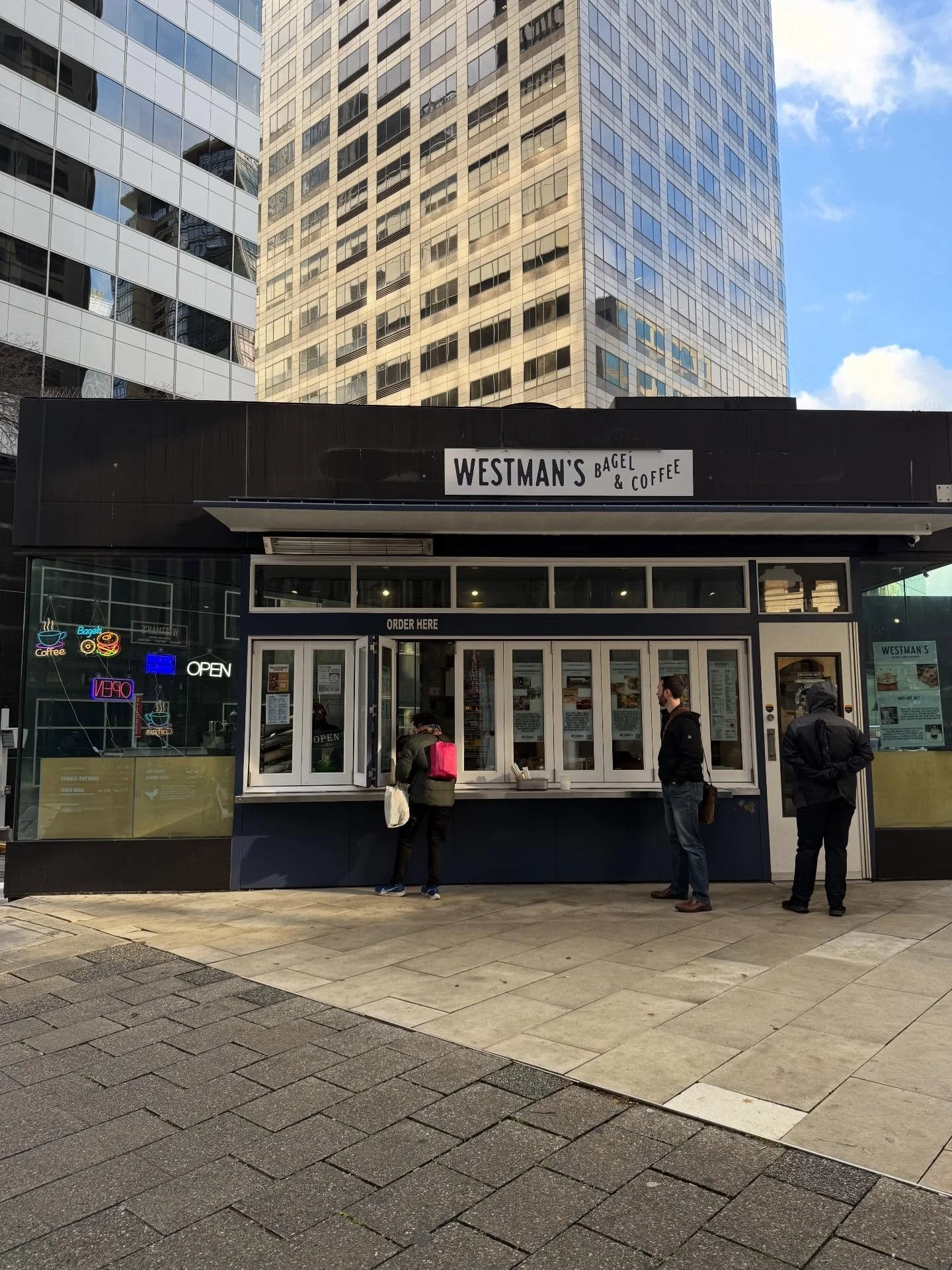 A peek inside our downtown location #seattlebagels #seattlecoffee #westmans
