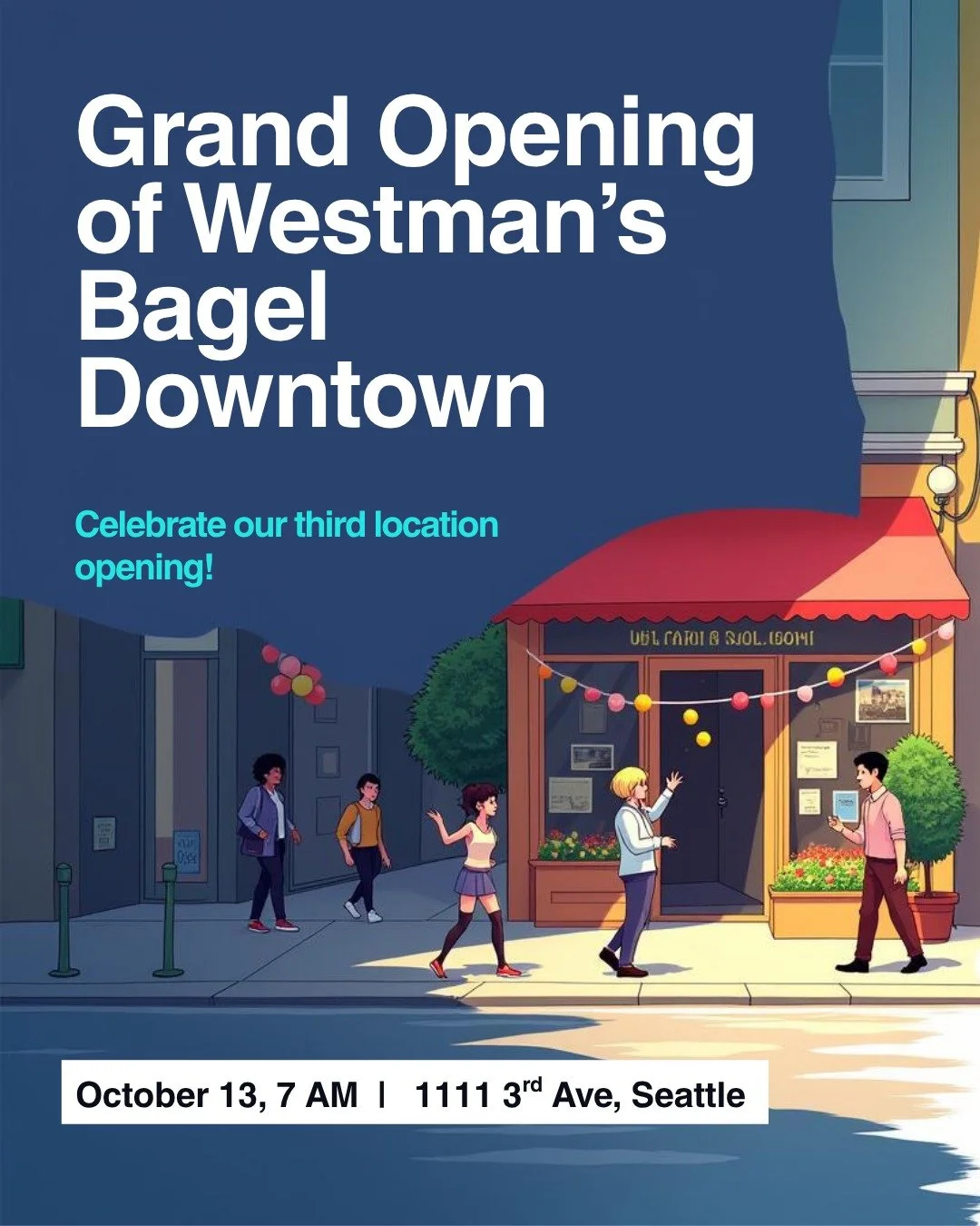 🚨 Downtown Seattle &mdash; we&rsquo;re open! 🚨
Same bagels, same coffee, new corner.
📍1111 3rd Ave | 🕖 Mon&ndash;Fri, 7AM&ndash;2PM
See you soon, Seattle 🥯☕️
#WestmanBagel #SeattleEats #DowntownSeattle #coffeebreak☕️