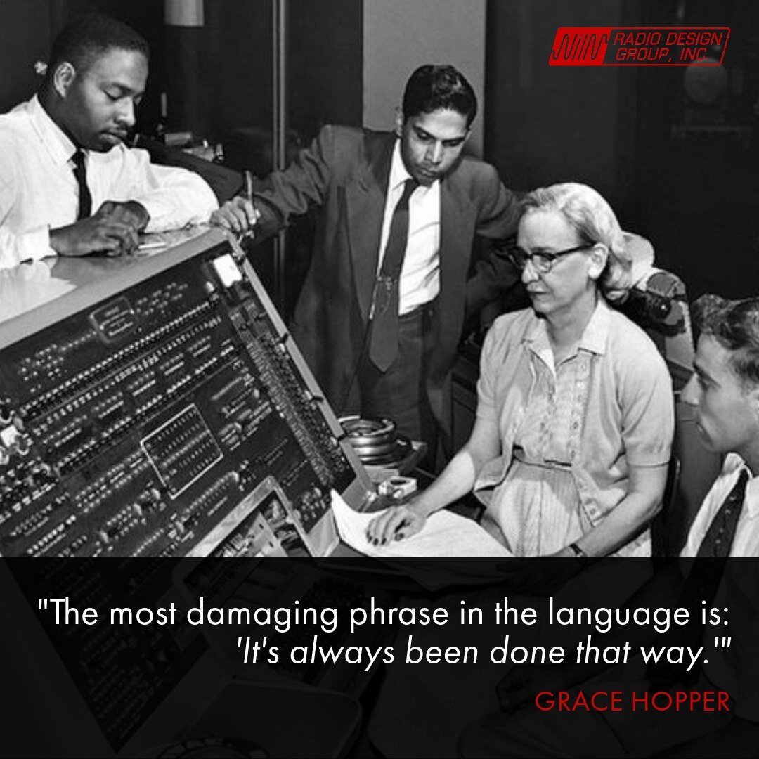 Some #WednesdayWisdom from a military hero, scientist, and RDG inspirational giant, Grace Hopper. Hopper's legacy is celebrated yearly during the @AnitaB_org Grace Hopper Celebration. This event honors the brilliant minds of women in technology who a