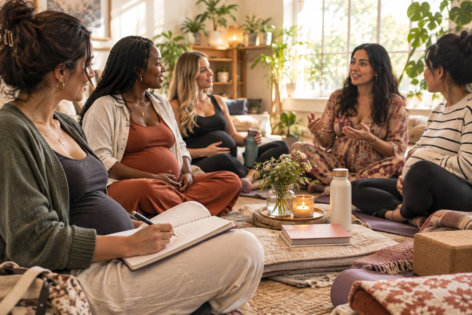 Women's support group, for perinatal period, mental health support for pregnancy and beyond, journaling, guided reflection, support