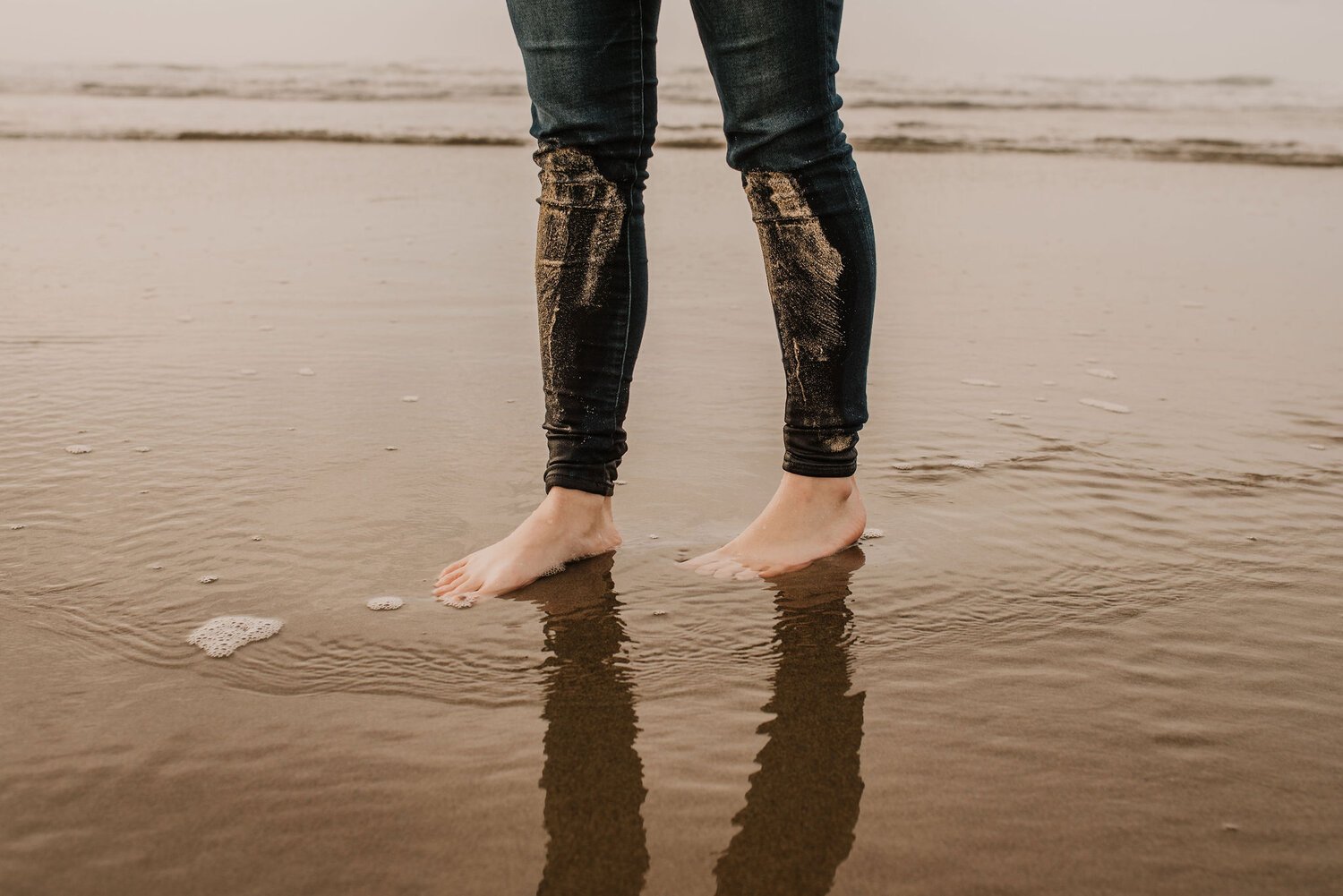 Giggling Peace and the Ocean in November