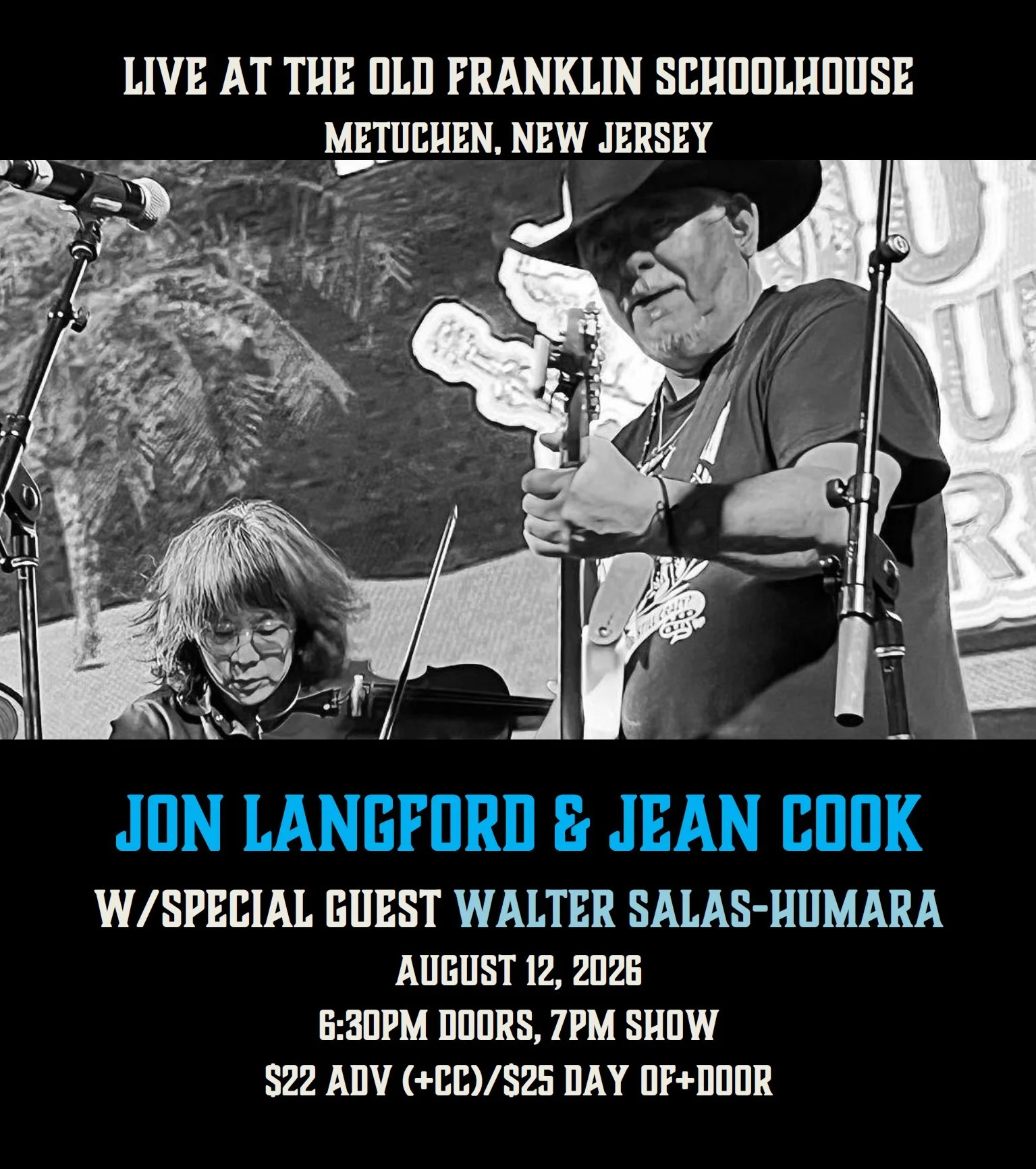 Jon Langford & Jean Cook w/ Special Guest Walter Salas-Humara on Wednesday, August 12, 2026