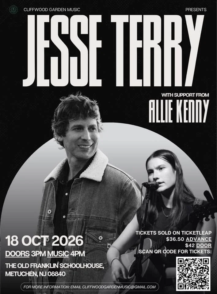 Jesse Terry, October 18, 2026 (Cliffwood Garden Music)