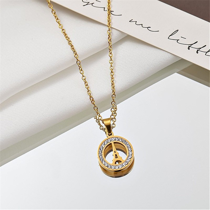 1pc Eiffel Tower Shaped Pendant Necklace | SHEIN Singapore