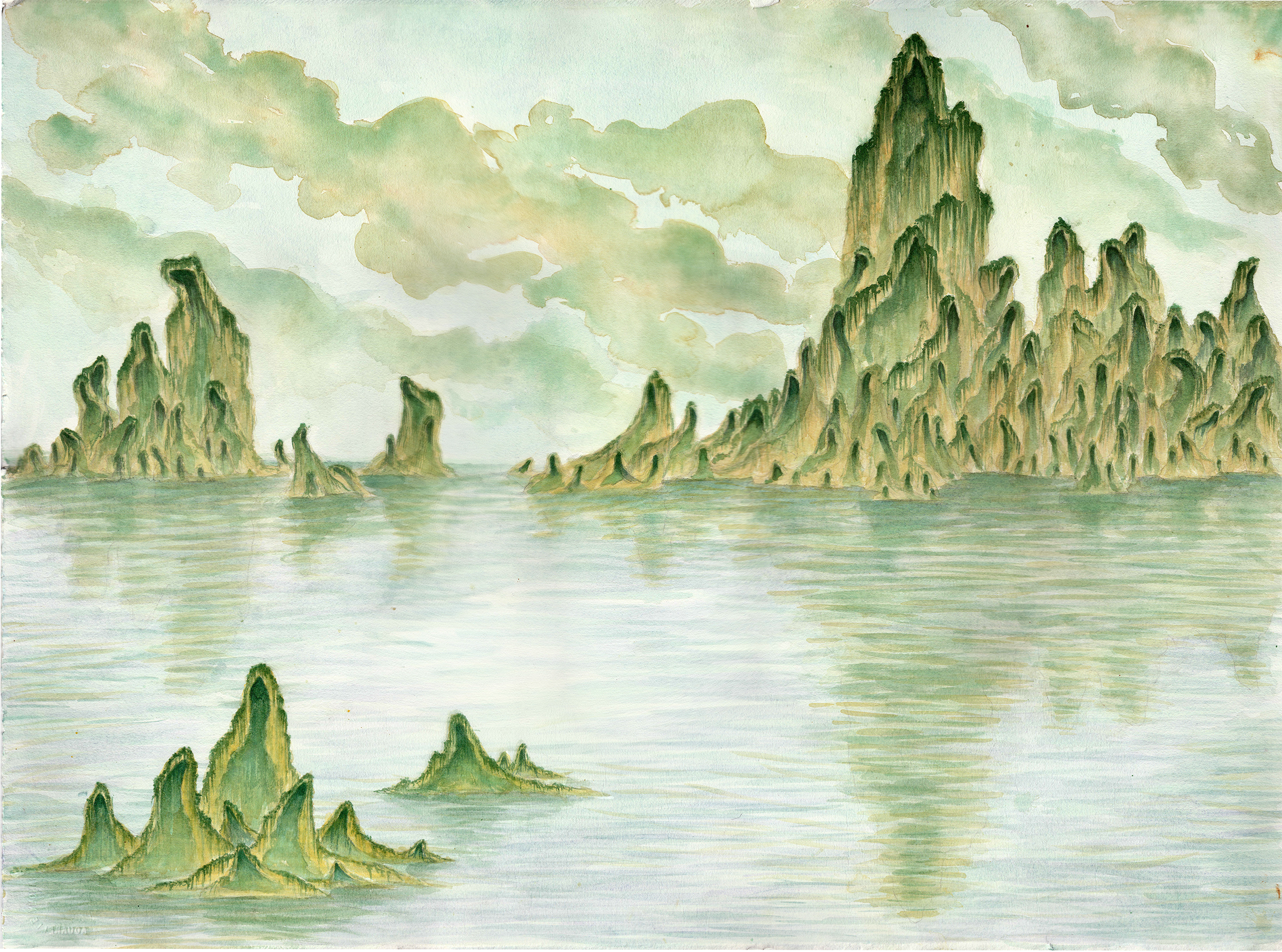 Watercolor 24x36"
'Echolocation'
Senior Thesis- CSULB - 2020