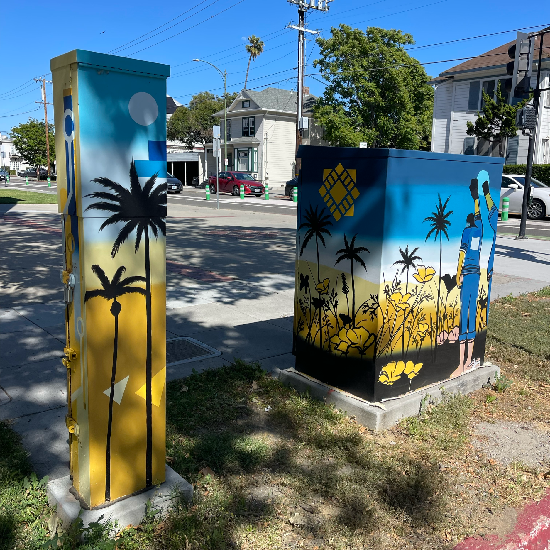 Utility Box Mural - San Jose State University. 7th St & San Salvador st. San Jose, Ca