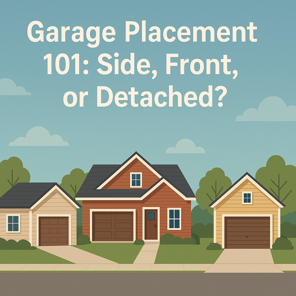 Garage Placement 101: Side, Front, or Detached?