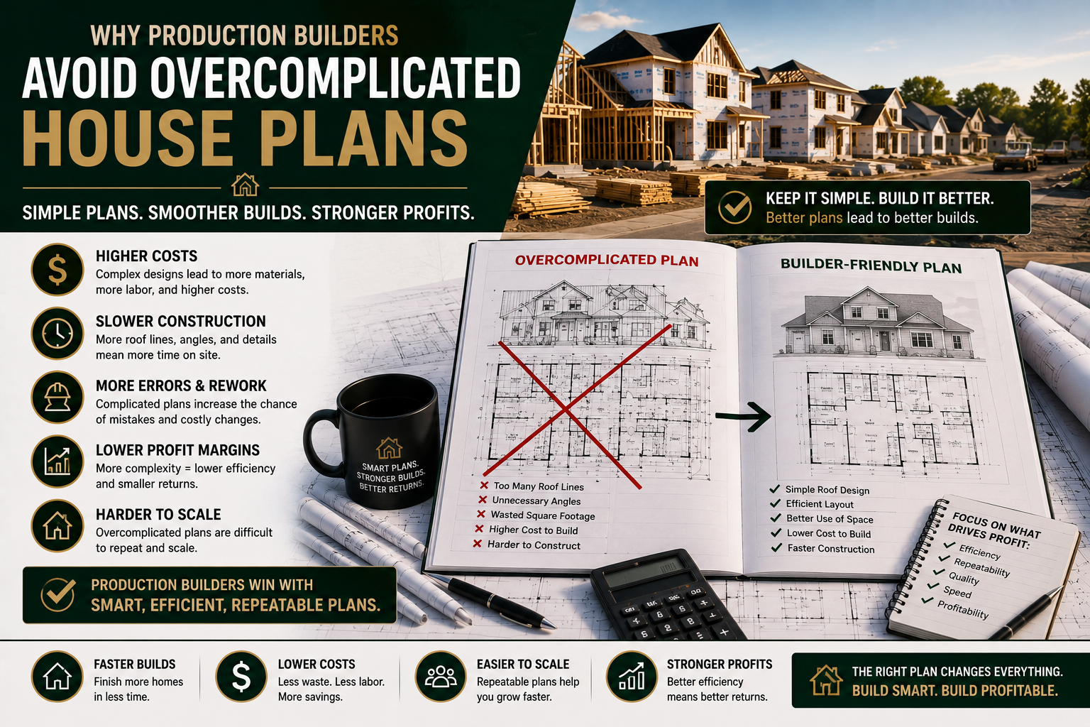 Why Production Builders Avoid Overcomplicated House Plans