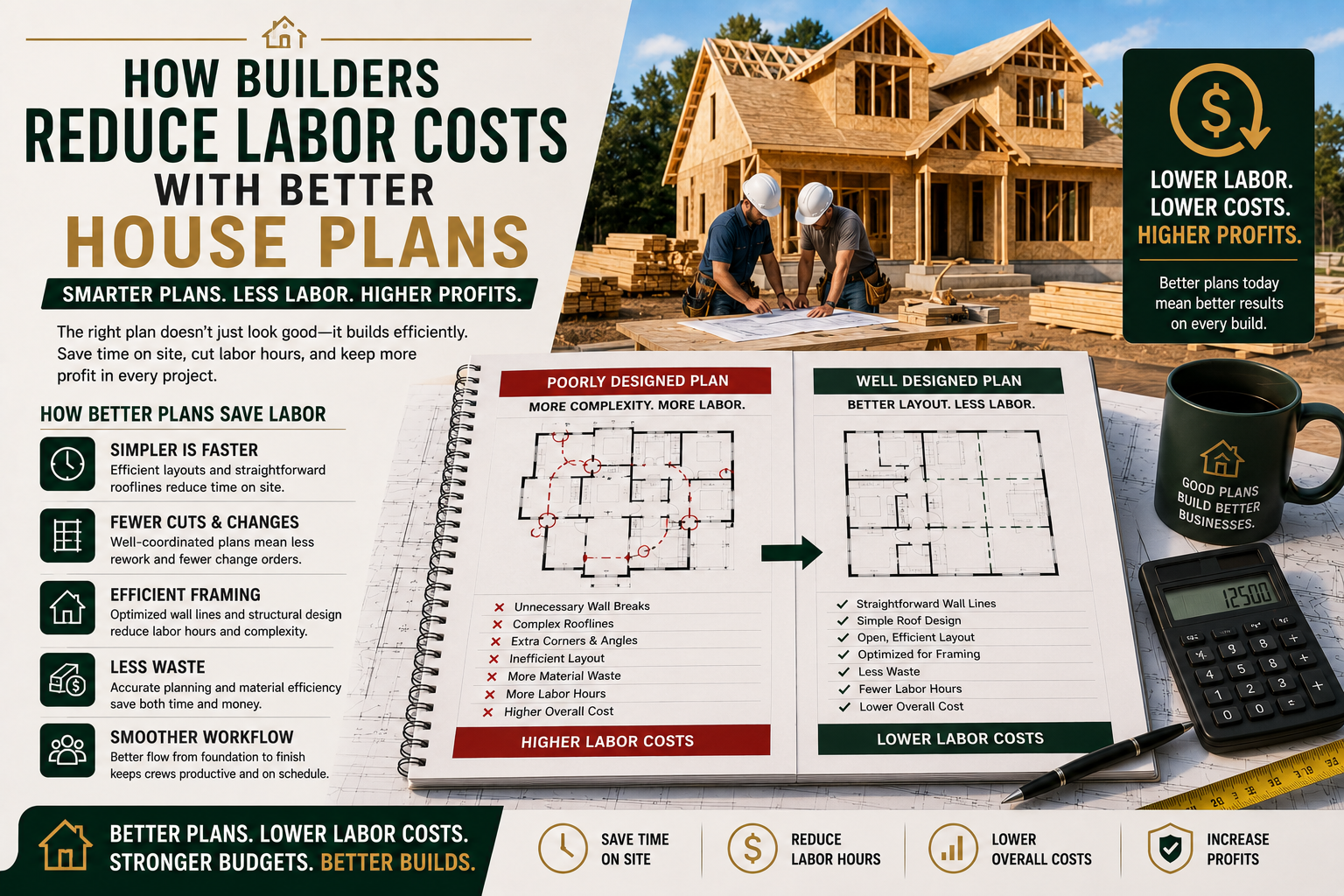 How Builders Reduce Labor Costs With Better House Plans