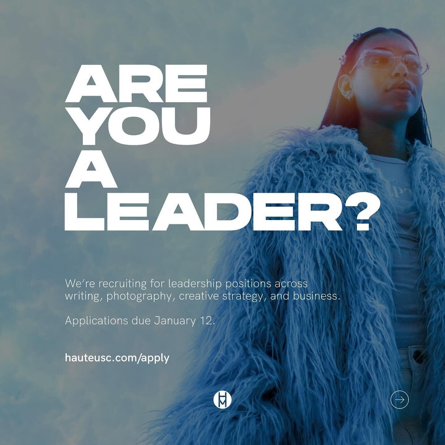 We&rsquo;re looking for leaders! Swipe to learn about the three positions we&rsquo;re recruiting for. Leadership applications will be open from January 5 to January 12.

&mdash;

Featuring &ldquo;Sculptor Worldwide&rdquo; from Limbo, our Fall 2023 is