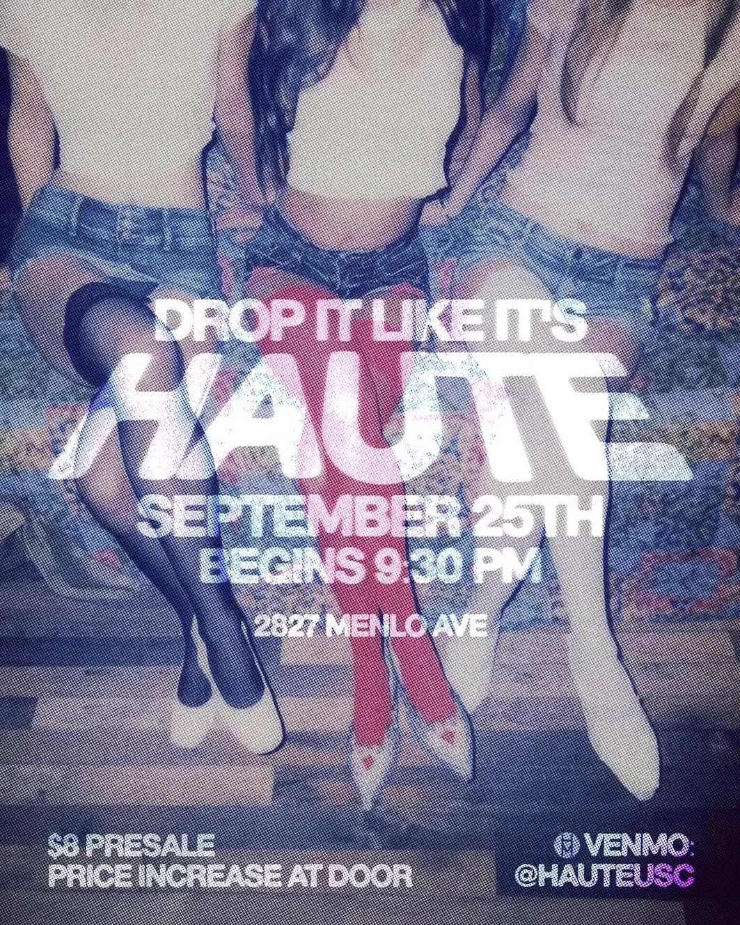 we&rsquo;re back. thursday @ 9:30pm. c u there ;) 

venmo @hauteusc with your name + &ldquo;haute func&rdquo; to secure your presale tickets. 

Zelle: 9518930363

price subject to change at the door.