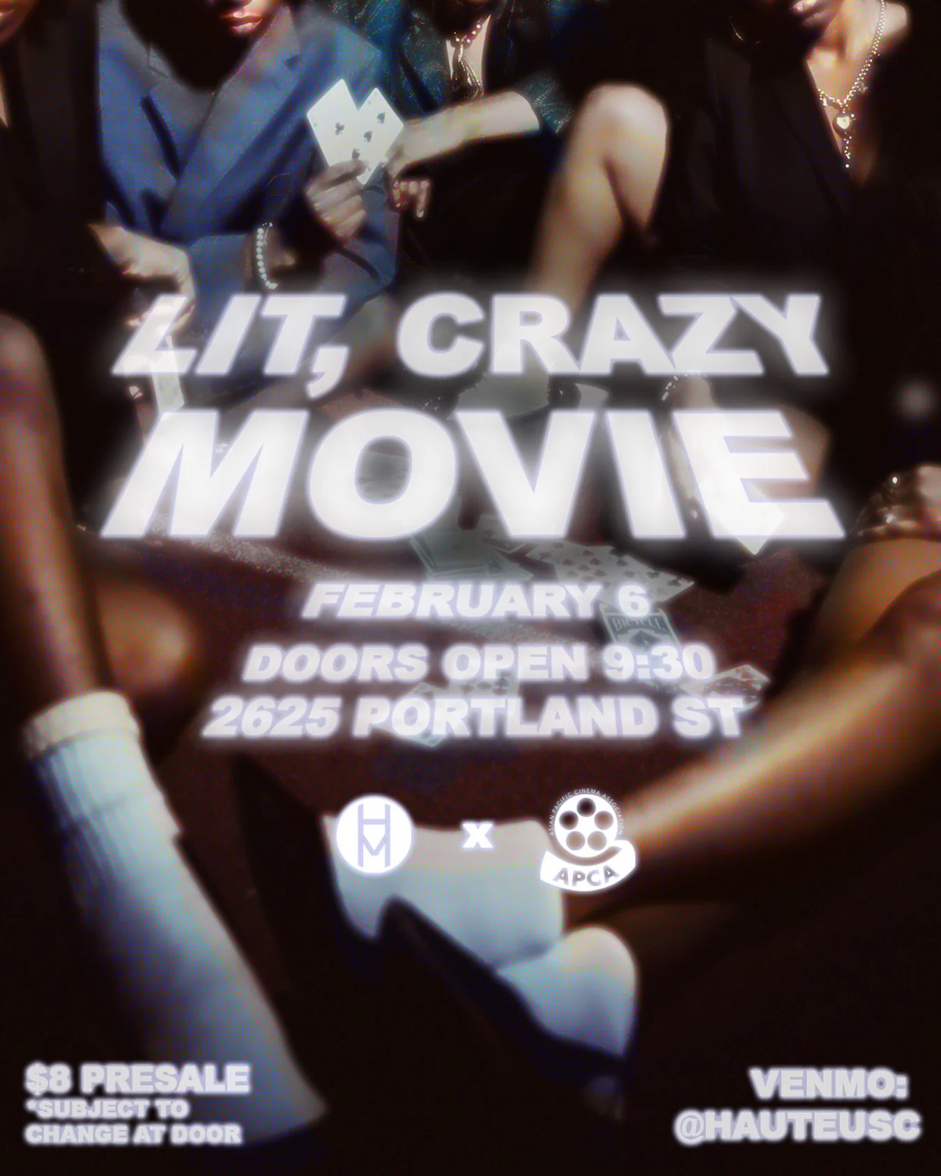 come get haute + heavy with us + @uscapca. friday @ 9:30pm. c u there ;) 

venmo @hauteusc with your name + &ldquo;haute func&rdquo; to secure your presale tickets. zelle: 9518930363

if buying presale through a member referral, venmo with your name 