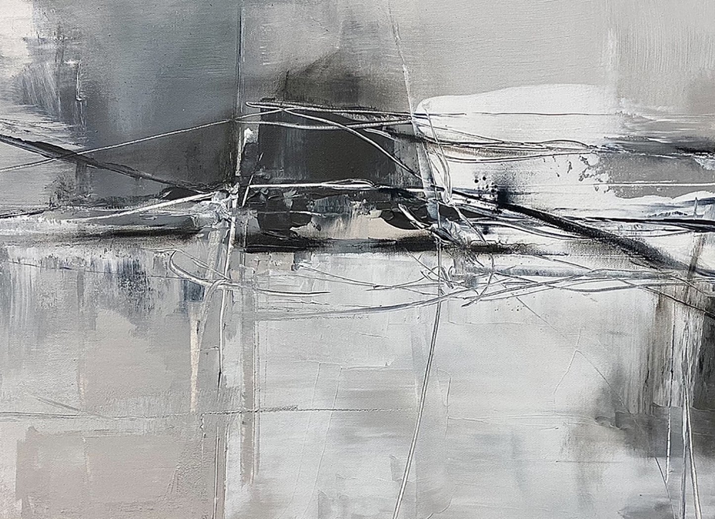 "The In Between" art oil painting on canvas by artist Janesko