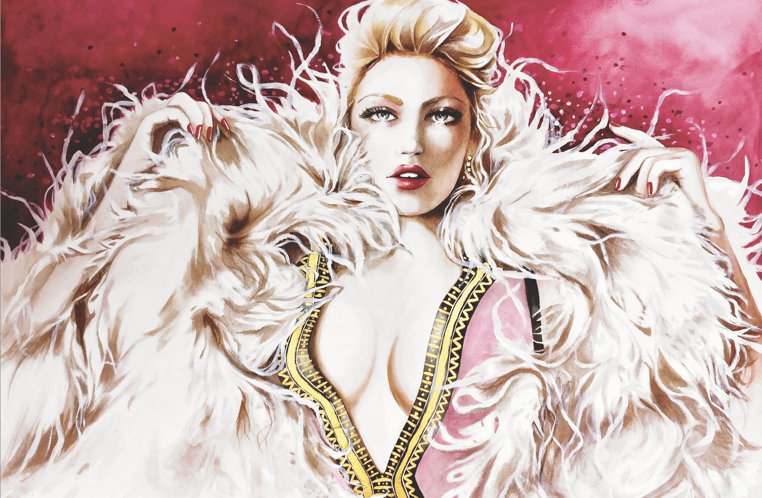 "Red Carpet" is a fantasy painting created by artist Jennifer Janesko.