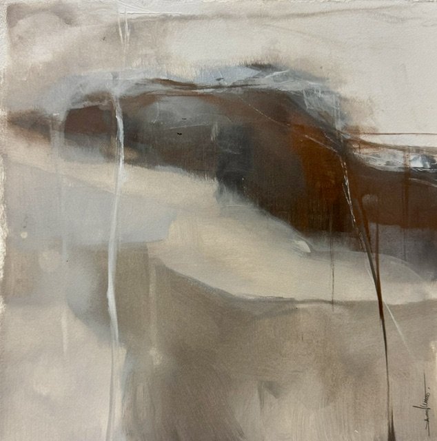 "Narrative" original oil painting on paper by artist Janesko.